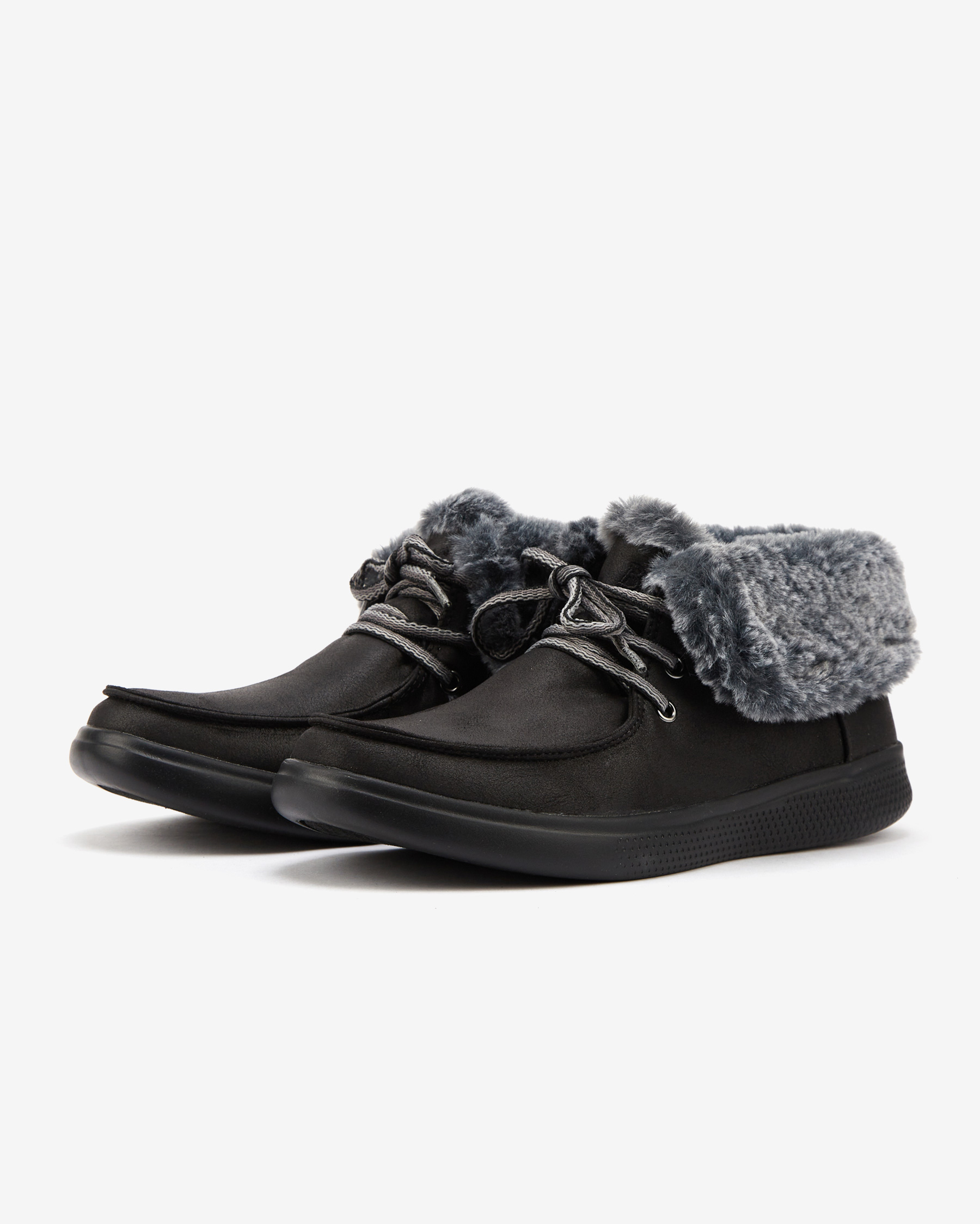 Skechers Bobs Skipper - Hang Glider Kadın Siyah Bot 113443 BLK
