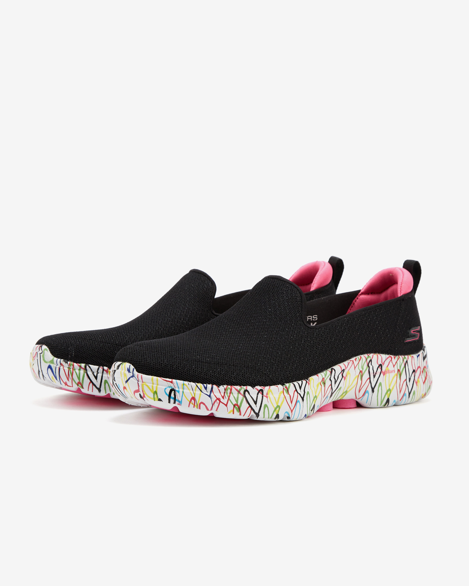 Skechers Skechers X Jgoldcrown : Go Walk 6 - Iconic Hearts Kadın