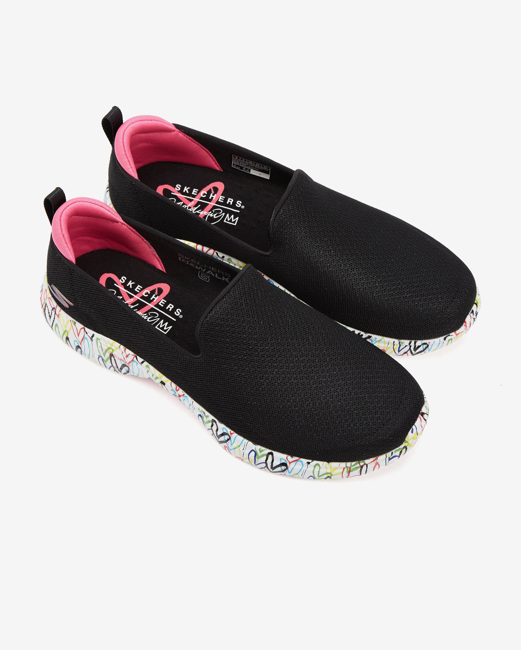 GoGo  Skechers Skechers X Jgoldcrown : Go Walk 6 - Iconic Hearts Kadın