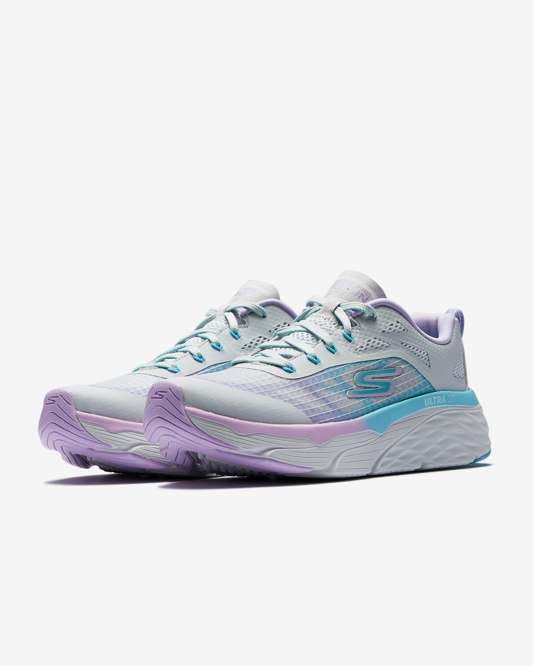 Skechers Max Cushioning Elite Kadın Gri Koşu Ayakkabısı 128261 GYLV