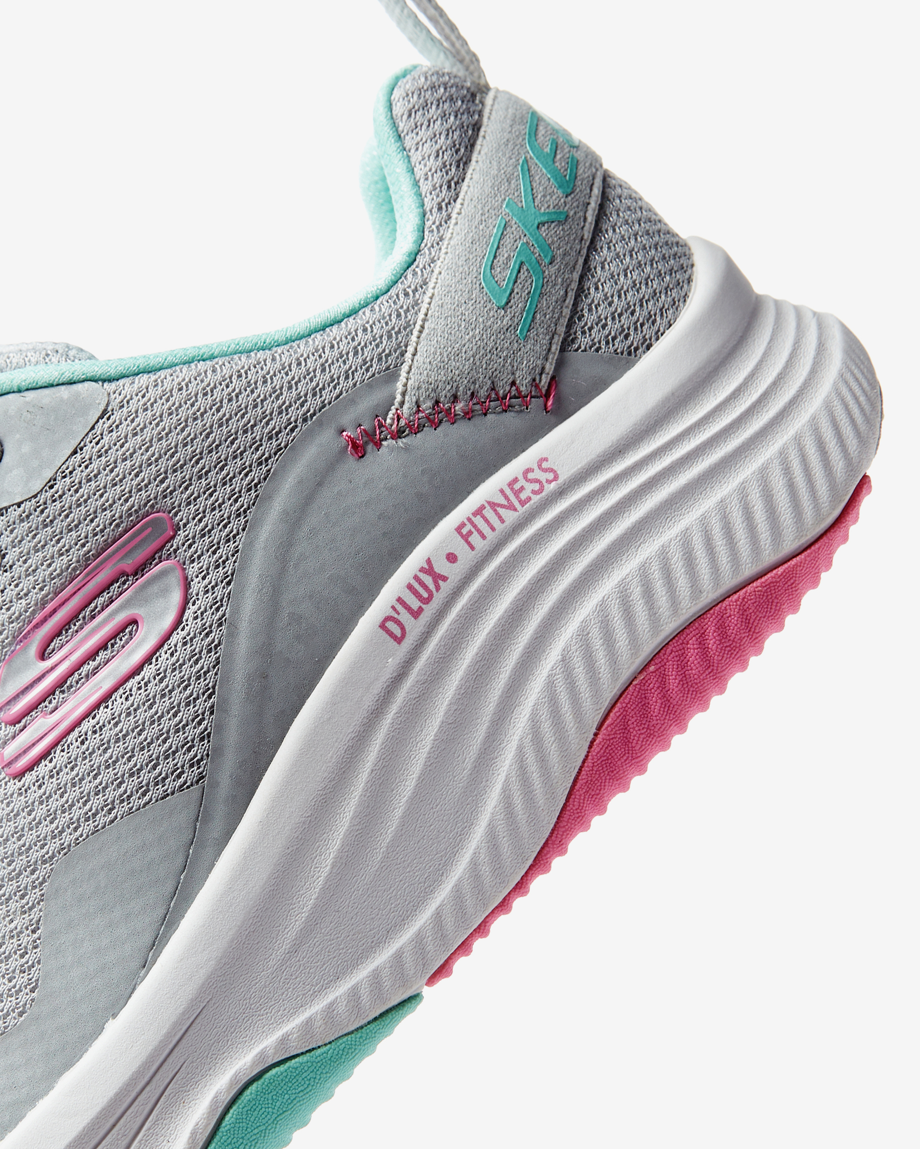 Skechers D'lux Fitness - Roam Free Kadın Gri Spor Ayakkabı 149835 LGMT
