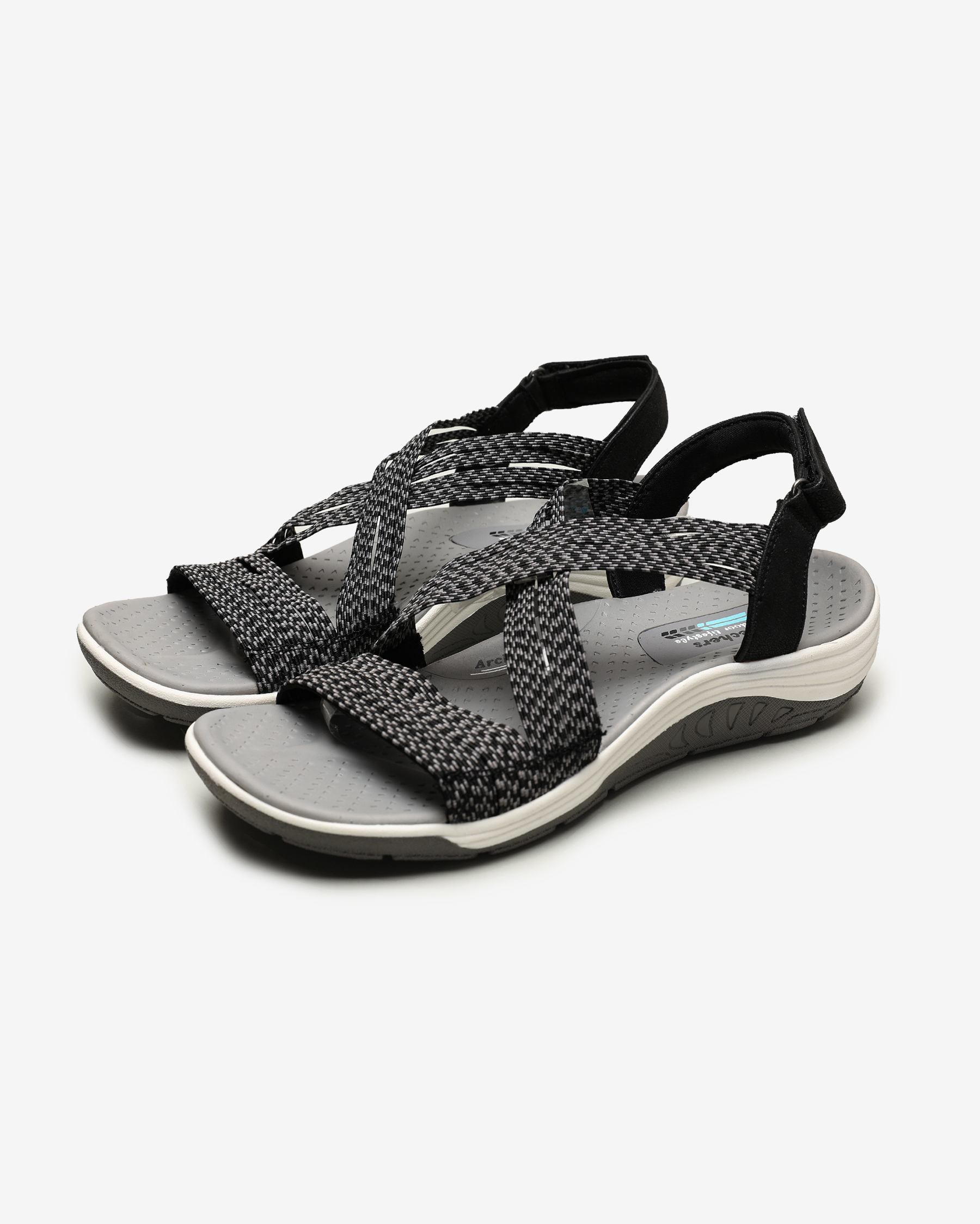 よっち Skechers Reggae Cup - Oh Kadın Siyah Sandalet 163052 BLK