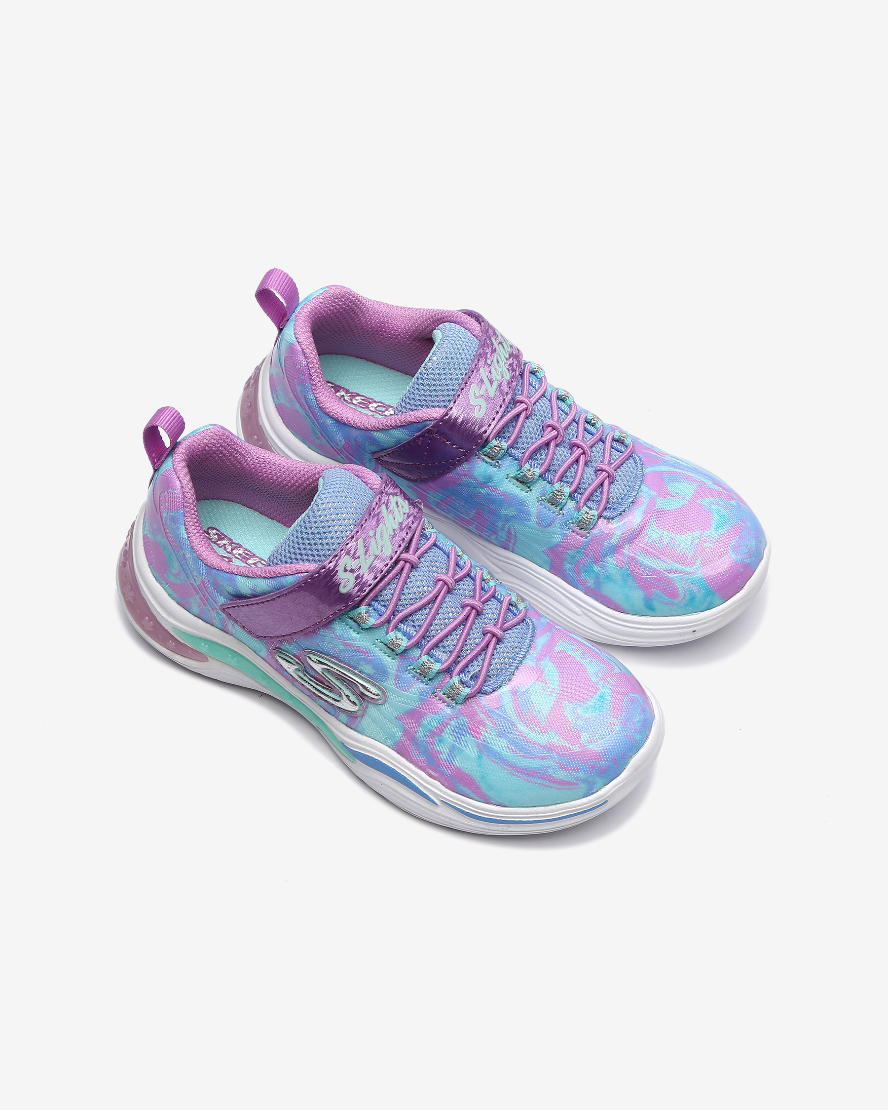 Skechers Power Petals - Flowerspark Büyük Kız Çocuk Mor Işıklı