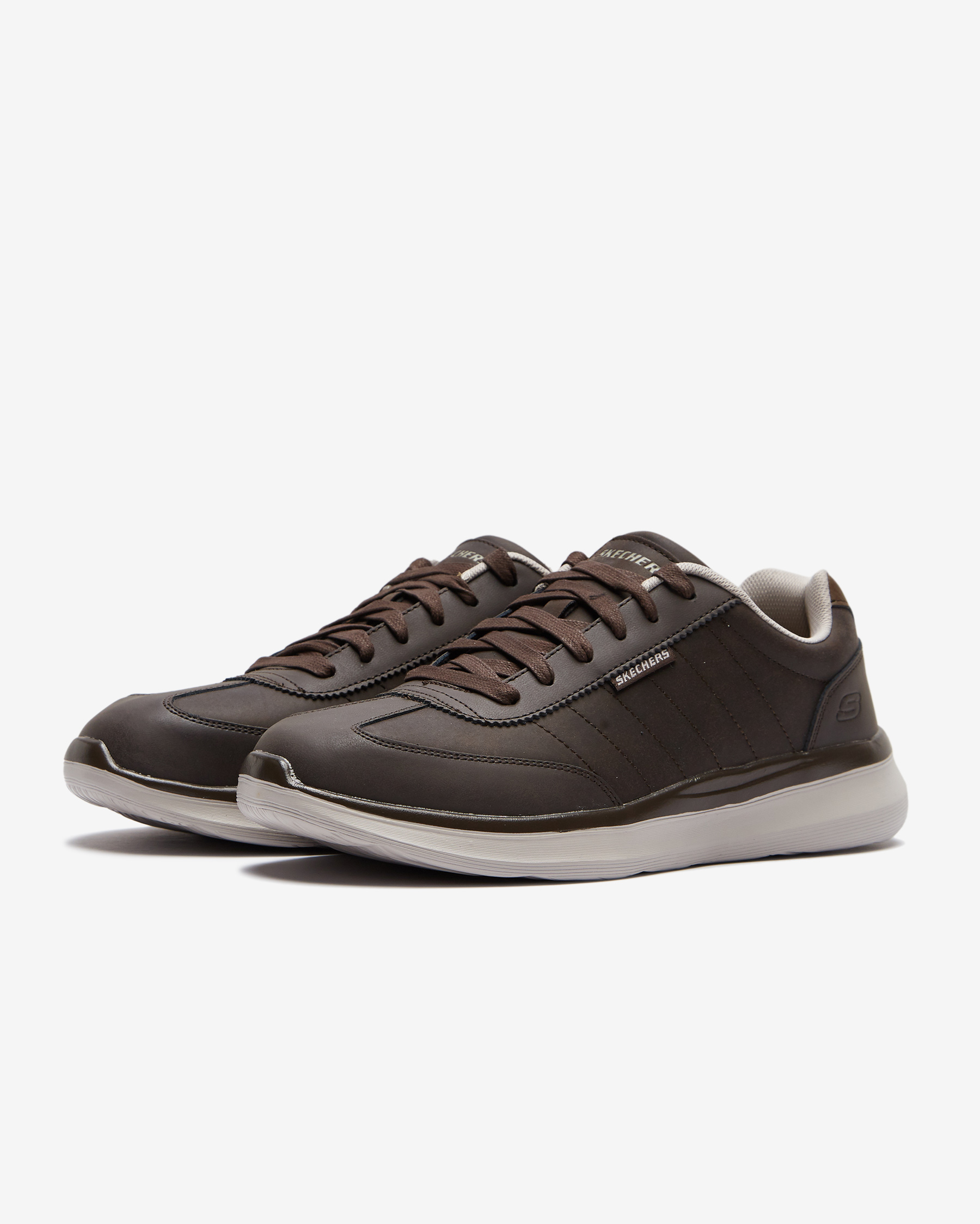 Skechers Delson 2.0 - Yorkson Erkek Kahverengi Günlük Ayakkabı