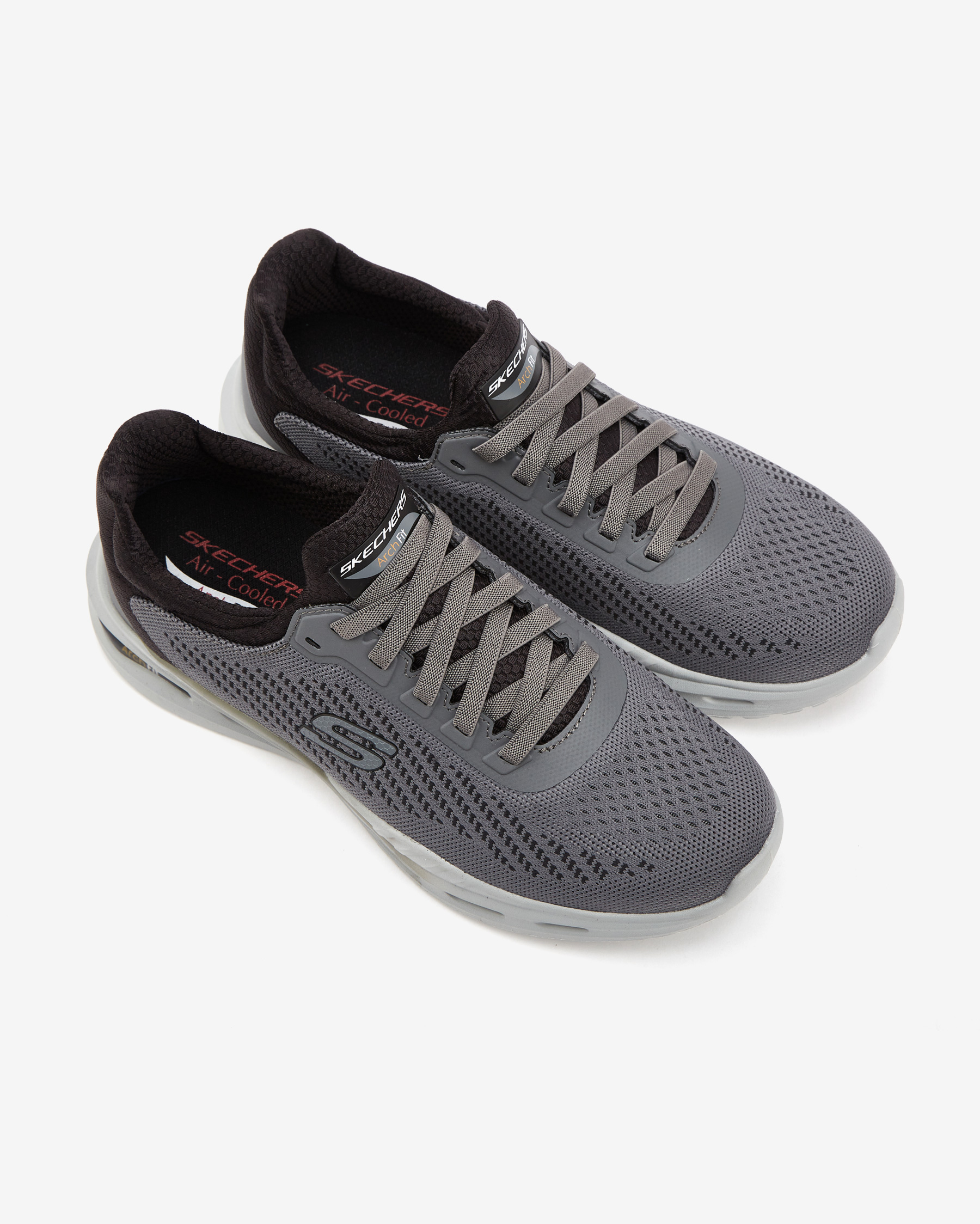 Skechers Arch Fit Orvan - Trayver Erkek Gri Spor Ayakkabı 210434 GYBK