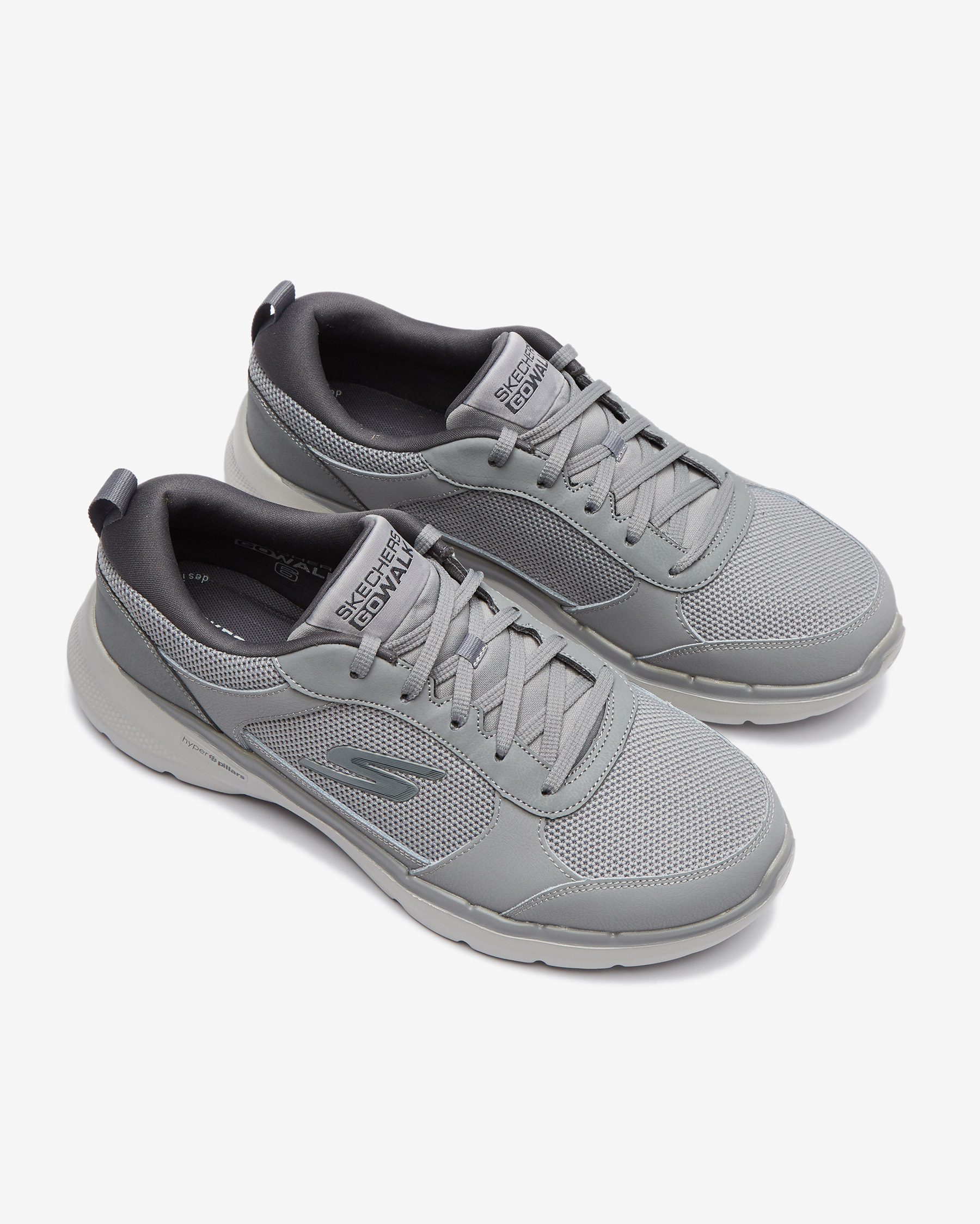Skechers Go Walk 6 - Compete Erkek Gri Yürüyüş Ayakkabısı 216203 LTGY