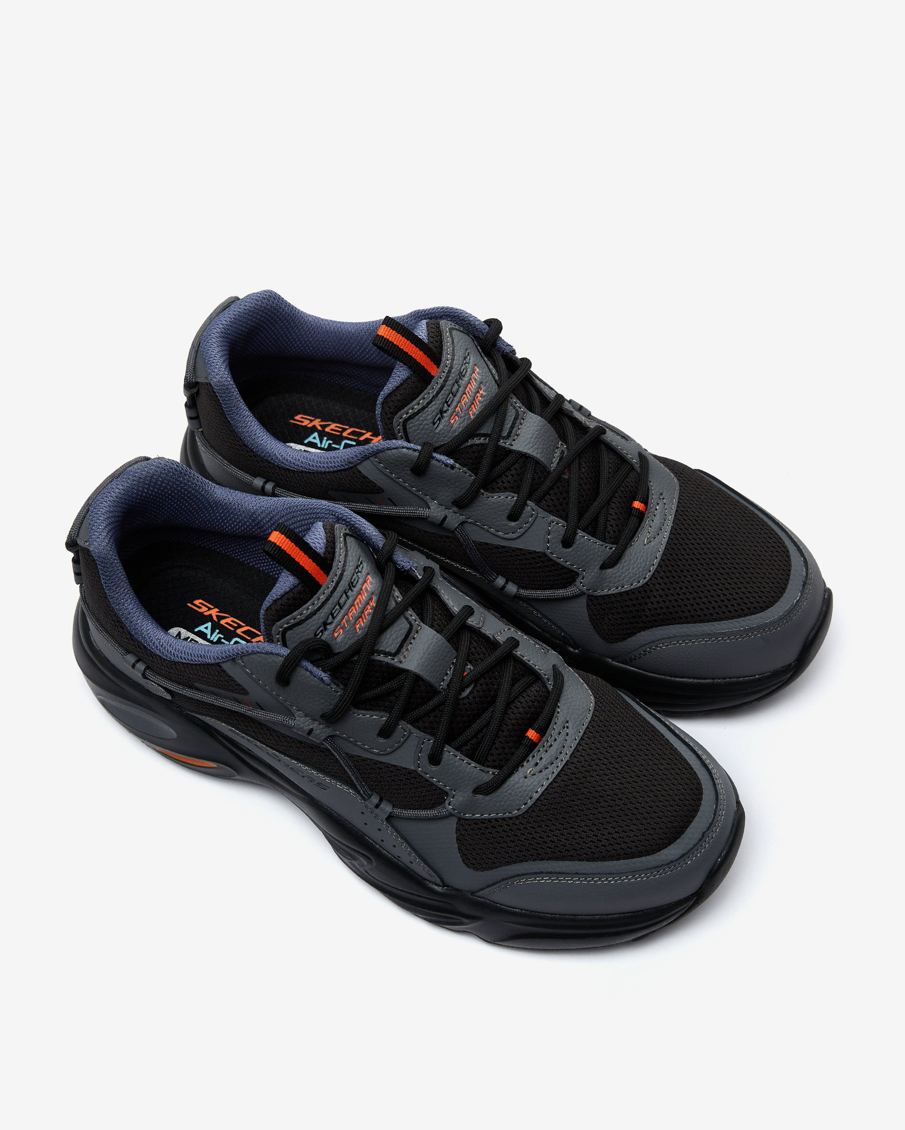 Skechers Stamina Airy - High Wind Erkek Gri Sneakers 237430 CCBK