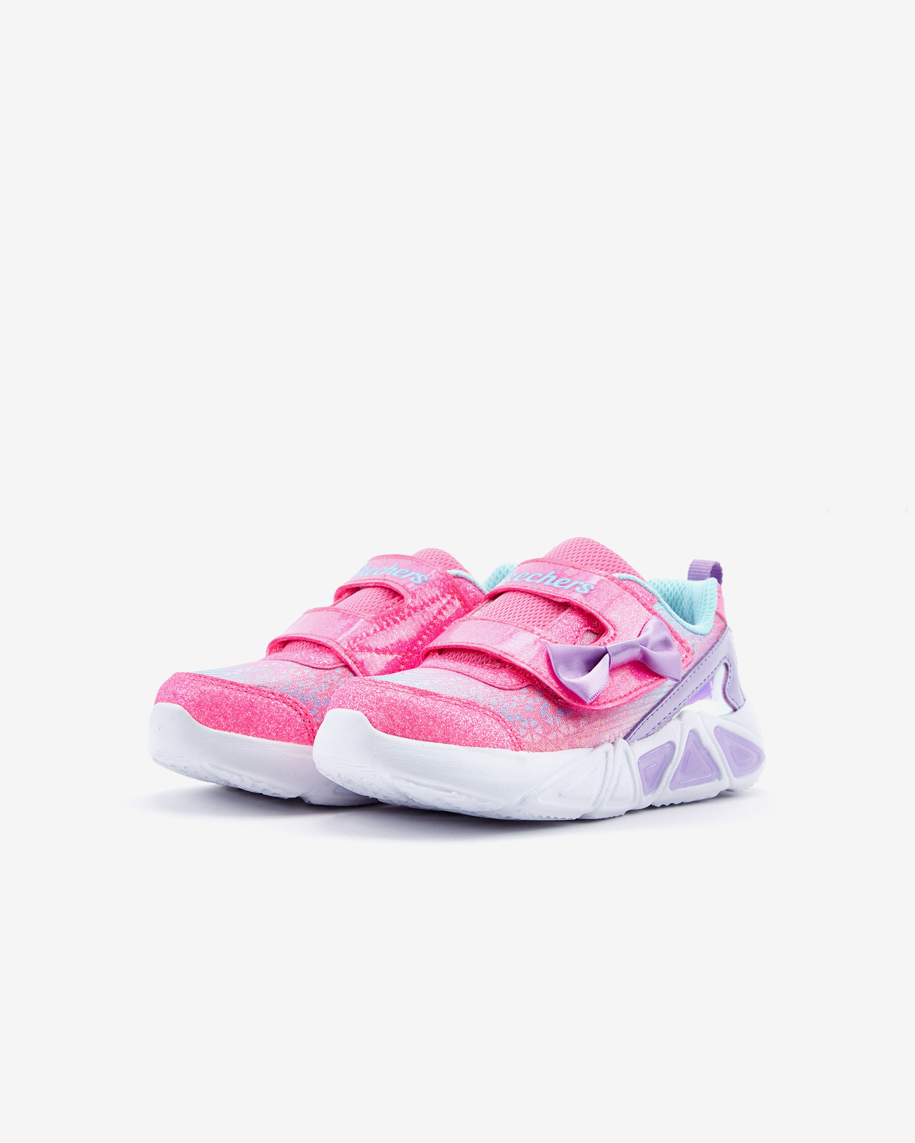 みらい Skechers Tri - Brights - Lil Gleam Küçük Kız Çocuk Mor Işıklı Spor