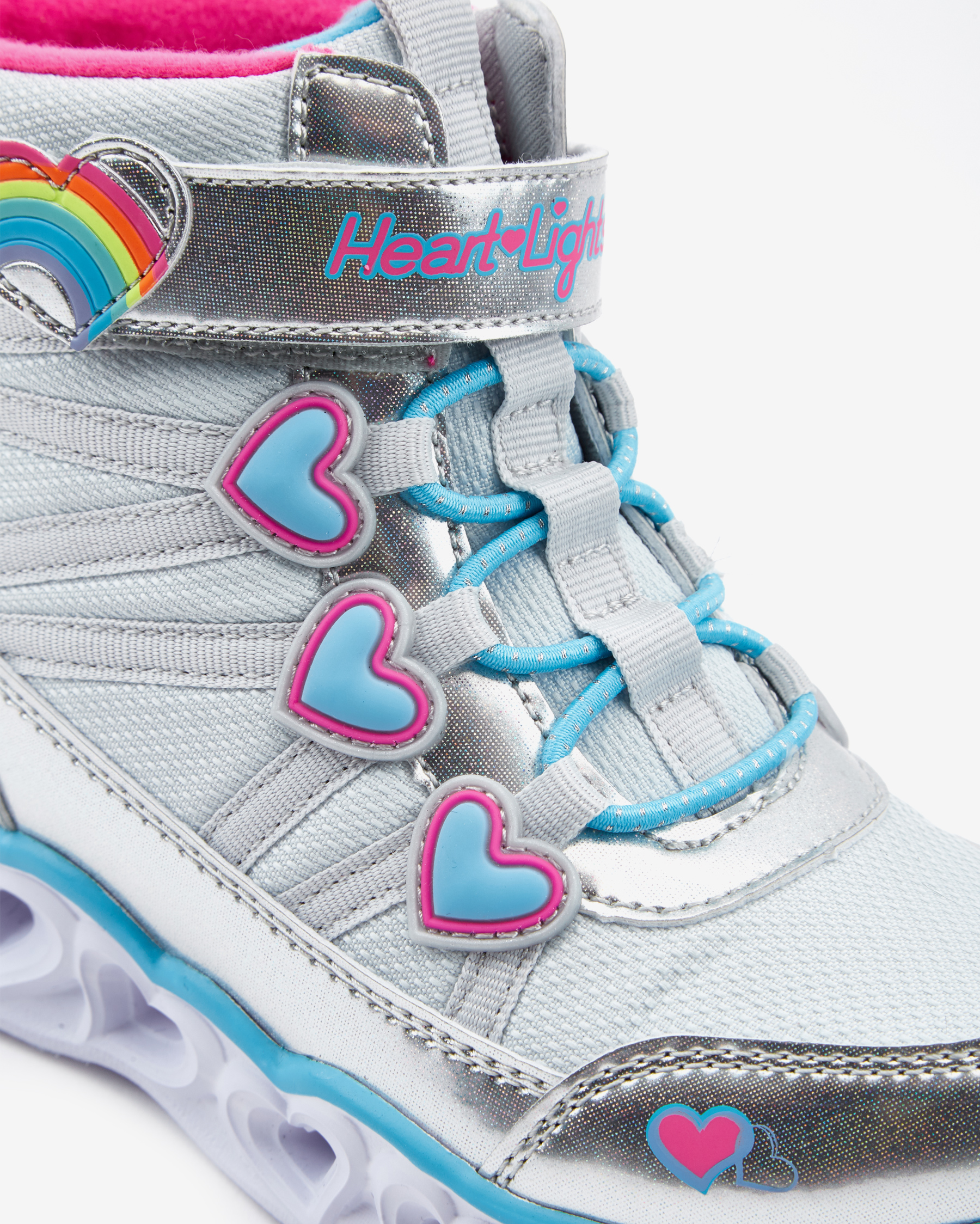 Skechers Heart Lights Büyük Kız Çocuk Gri Işıklı Bot 302668L SMLT