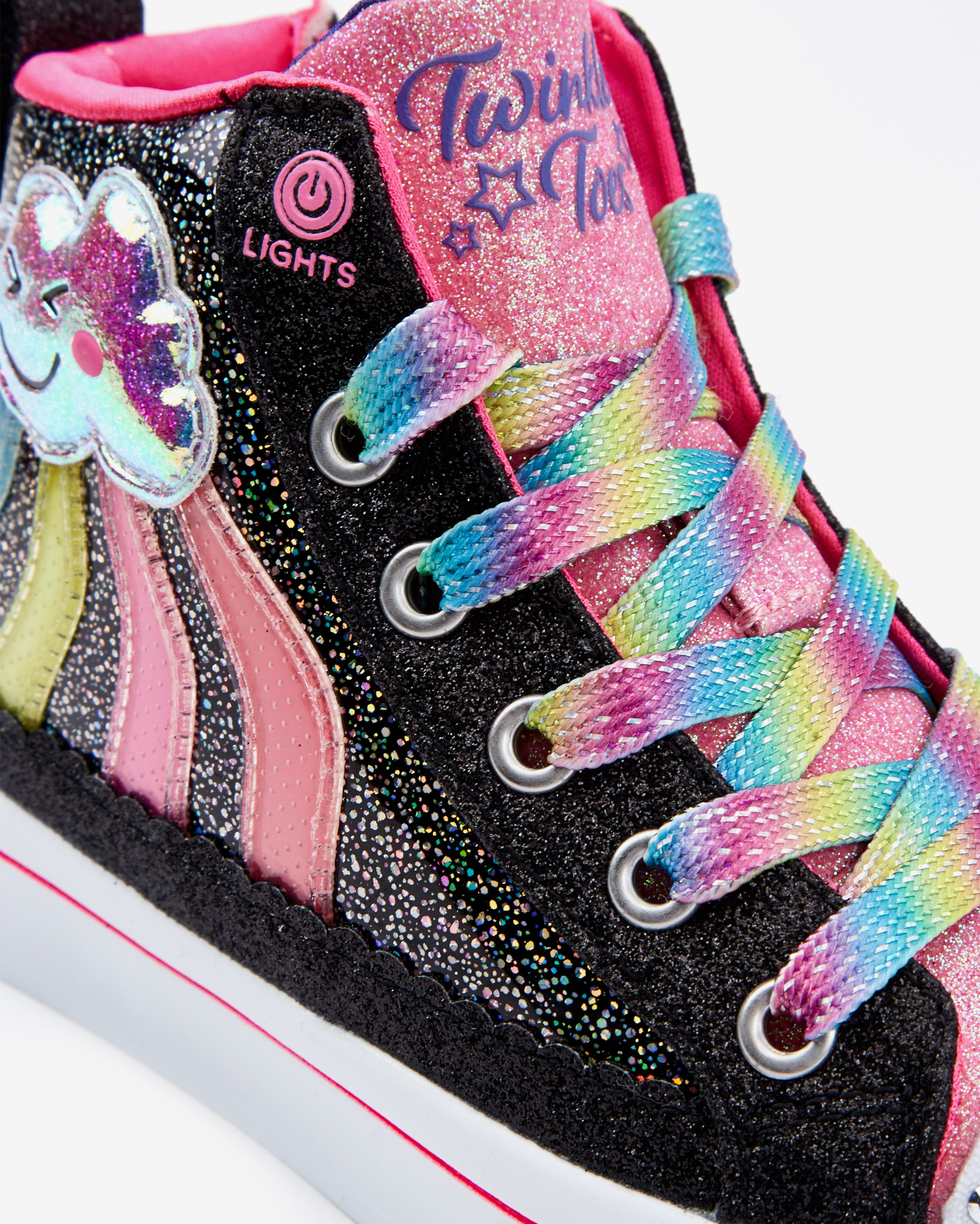 Skechers Twi - Lites 2.0 - Seeing Rainbows Büyük Kız Çocuk Siyah