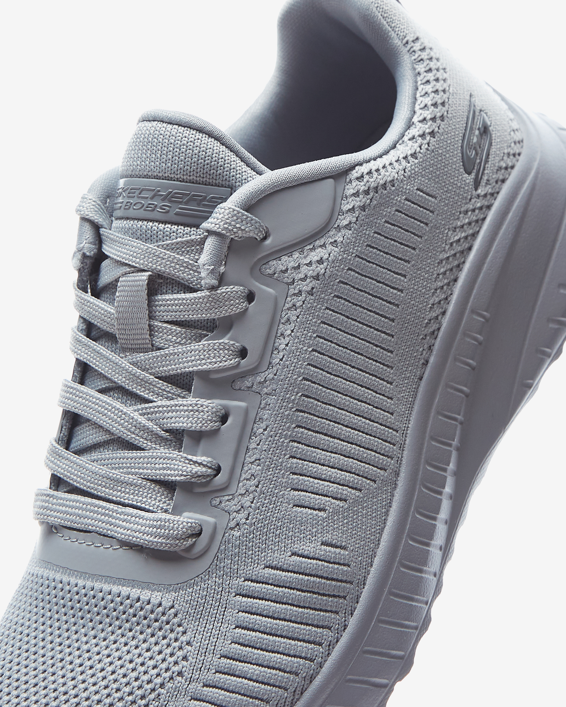 Skechers Bobs Squad Chaos - Face Off Kadın Gri Spor Ayakkabı