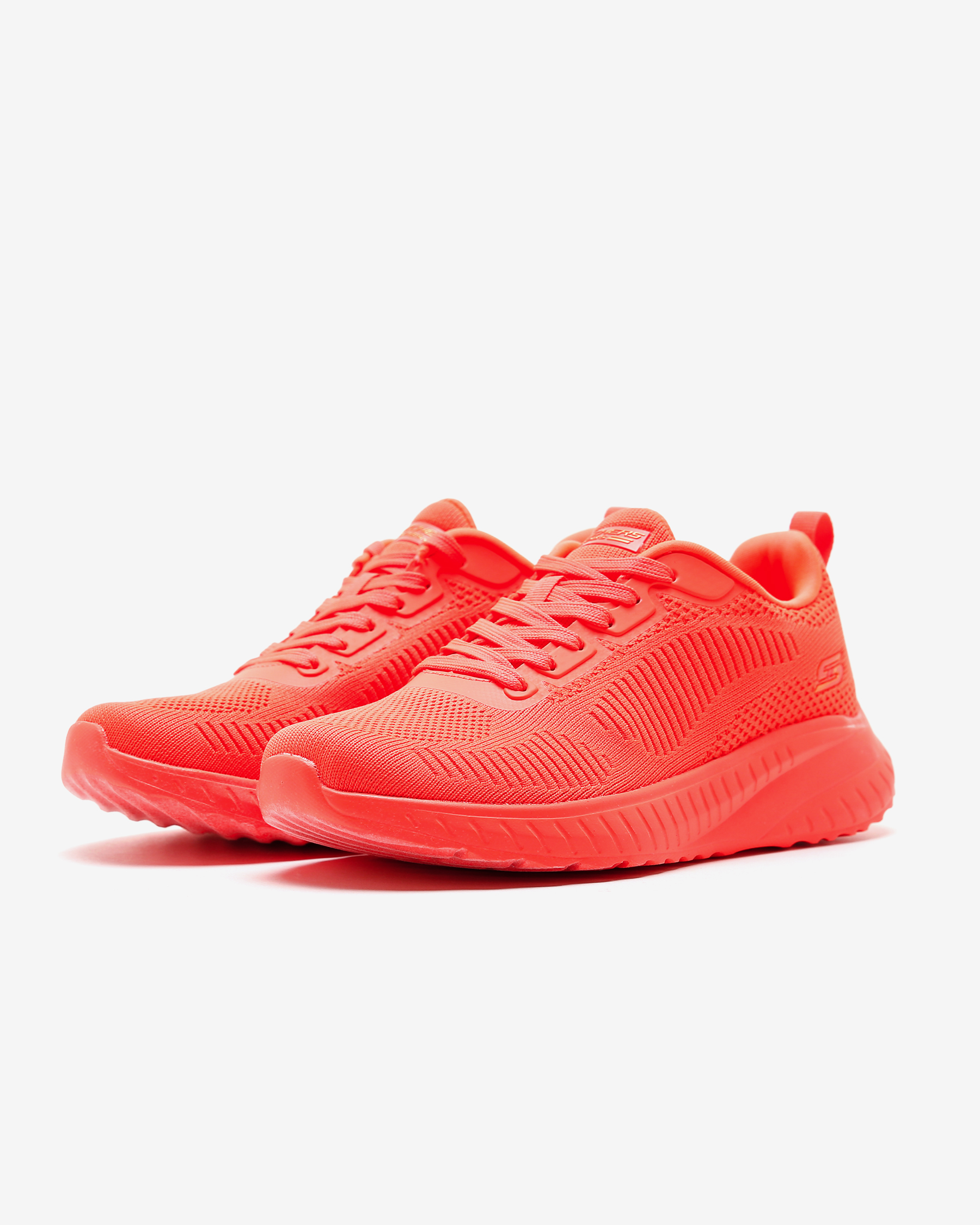 Skechers Bobs Squad Chaos - Cool Rythms Kadın Turuncu Spor