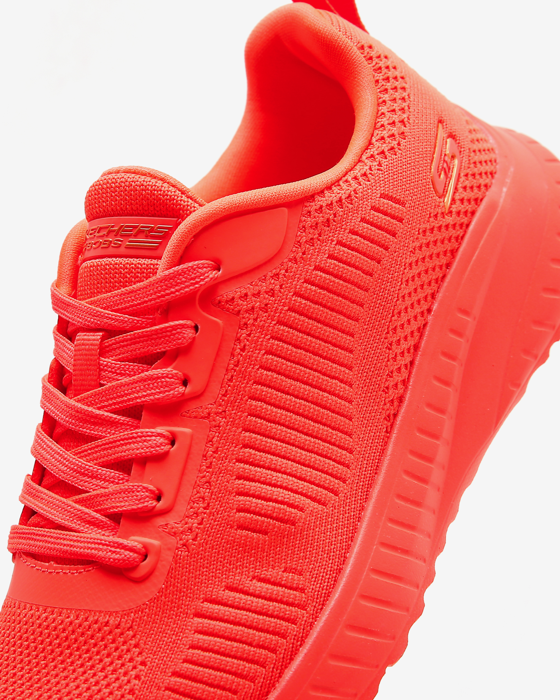 さな Skechers Bobs Squad Chaos - Cool Rythms Kadın Turuncu Spor