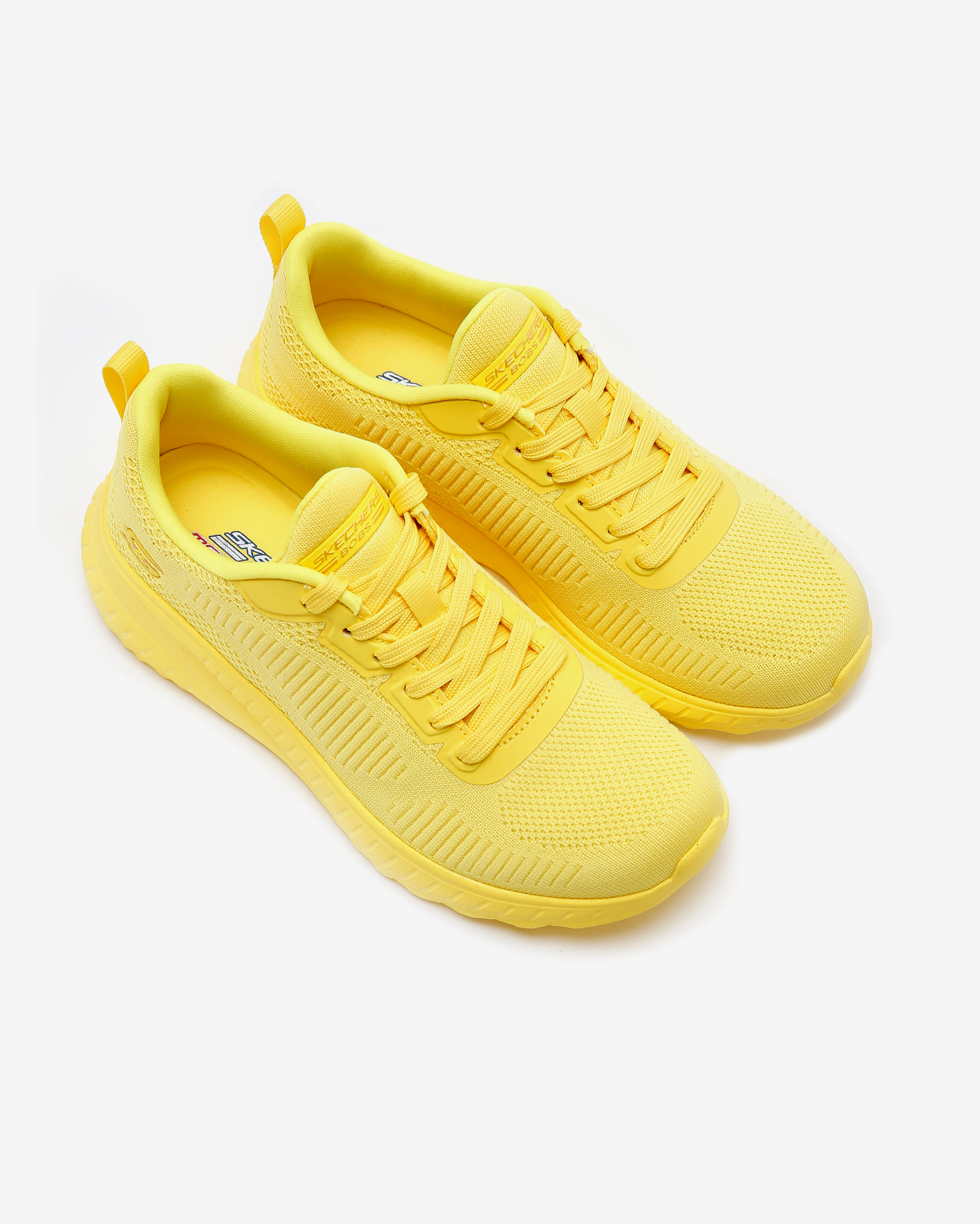 Skechers Bobs Squad Chaos - Cool Rythms Kadın Sarı Spor Ayakkabı
