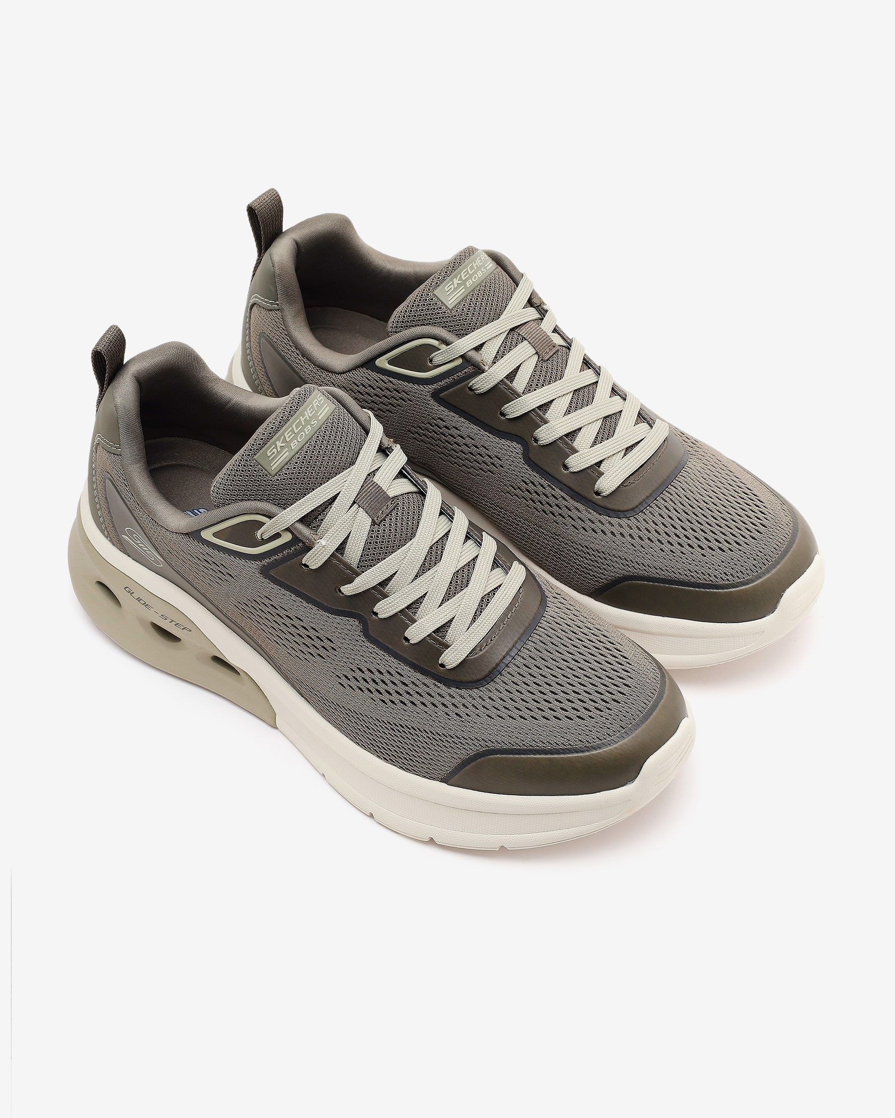 1123-02 saさん Skechers 118326 Bobs Bamina 2 Vegan Bej Erkek Spor Ayakkabı