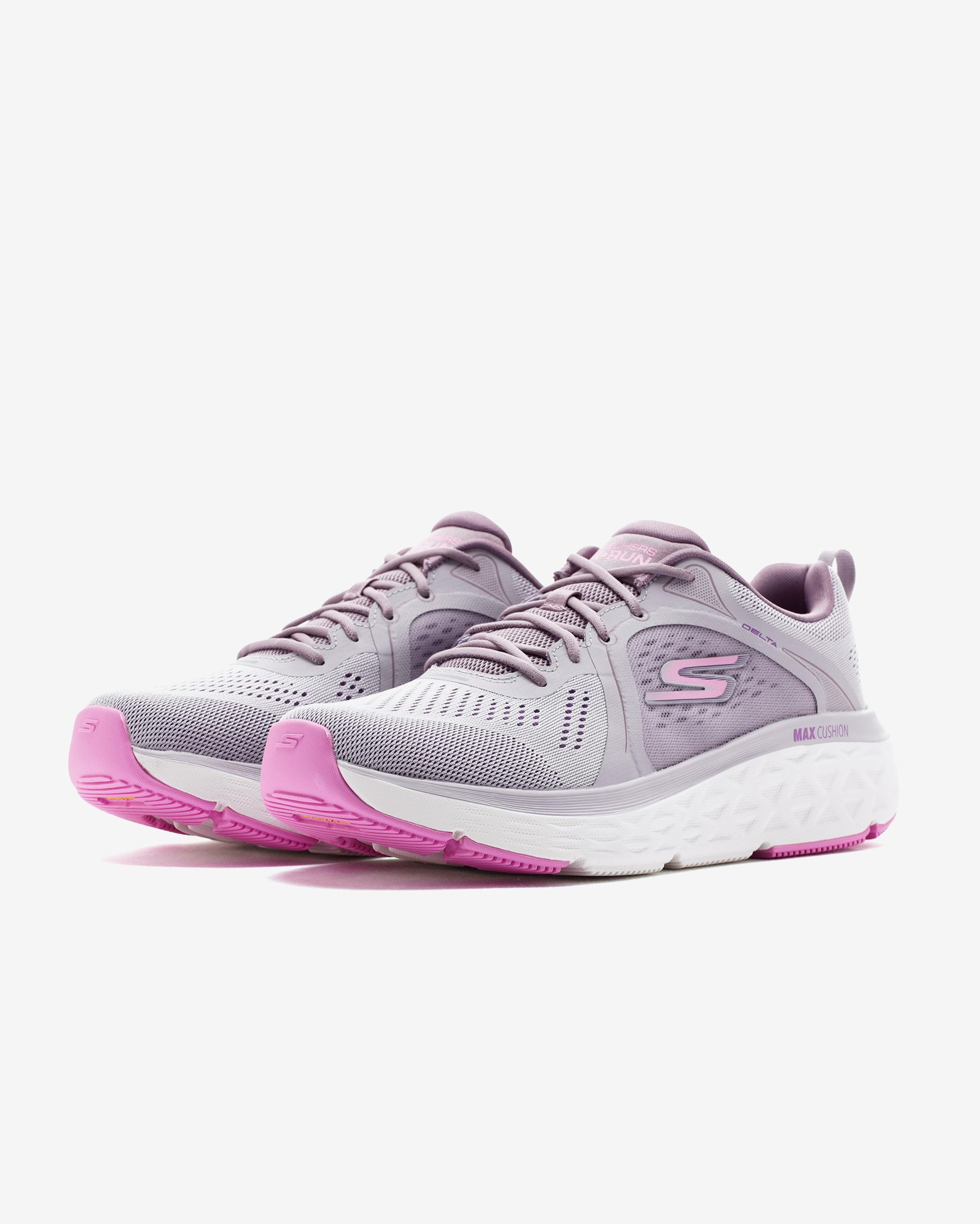 Skechers Max Cushioning Delta - Smooth Stride Kadın Mor Koşu