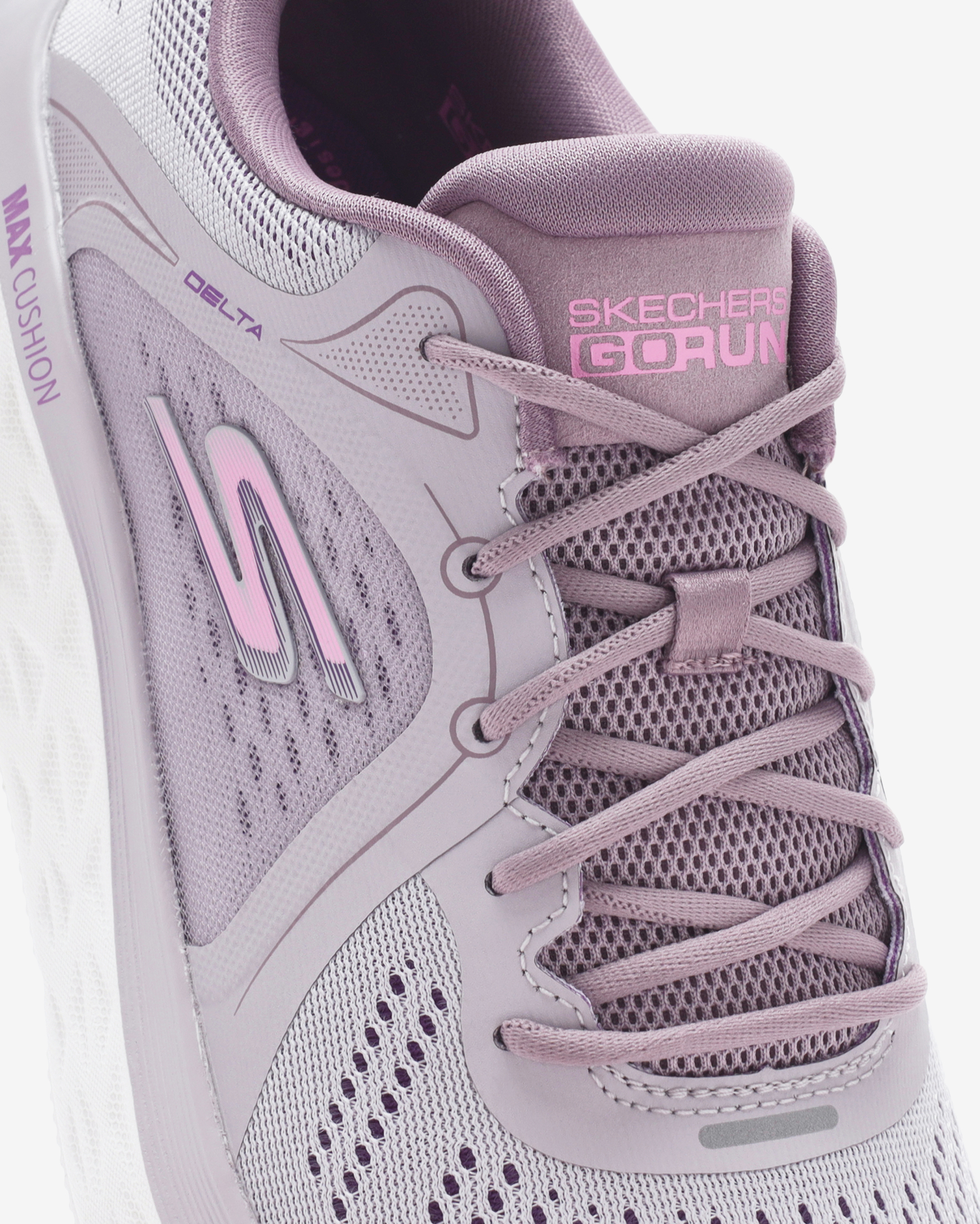 Skechers Max Cushioning Delta - Smooth Stride Kadın Mor Koşu