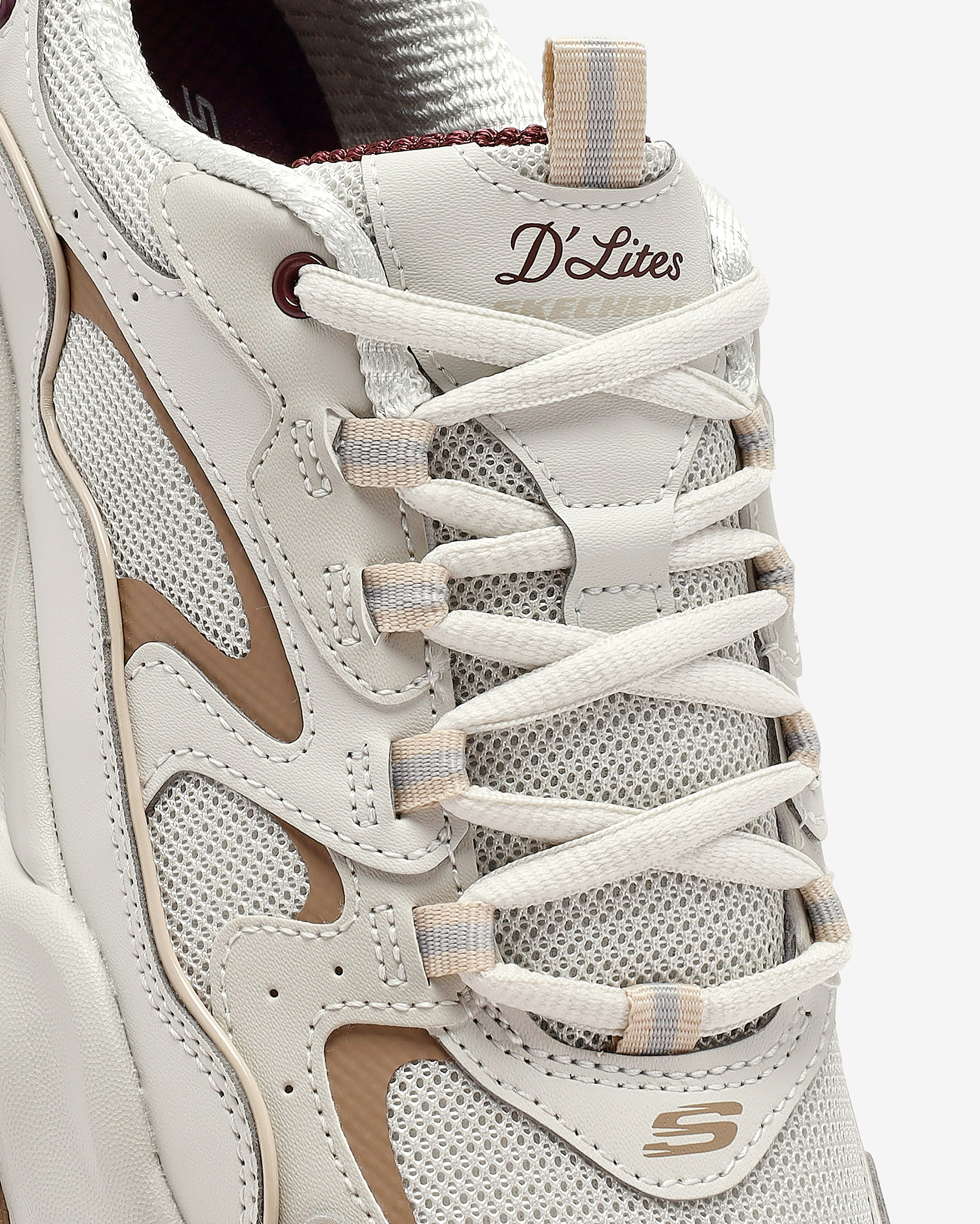 Skechers D'lites 5.0 - Upgraded Kadın Kırık Beyaz/kahve Sneakers