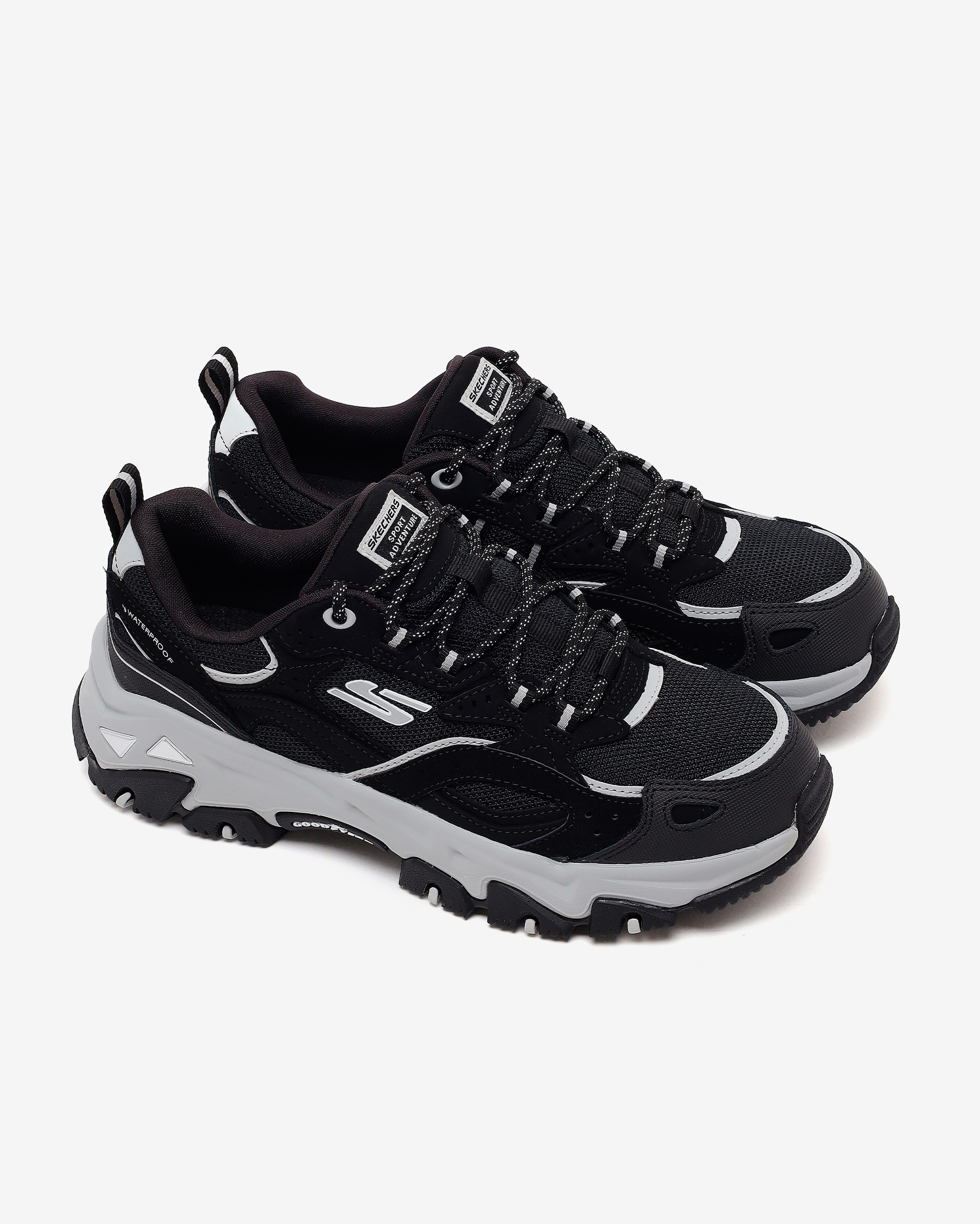 Skechers D'lites Hiker-echo Lake Kadın Siyah Su Geçirmez Outdoor