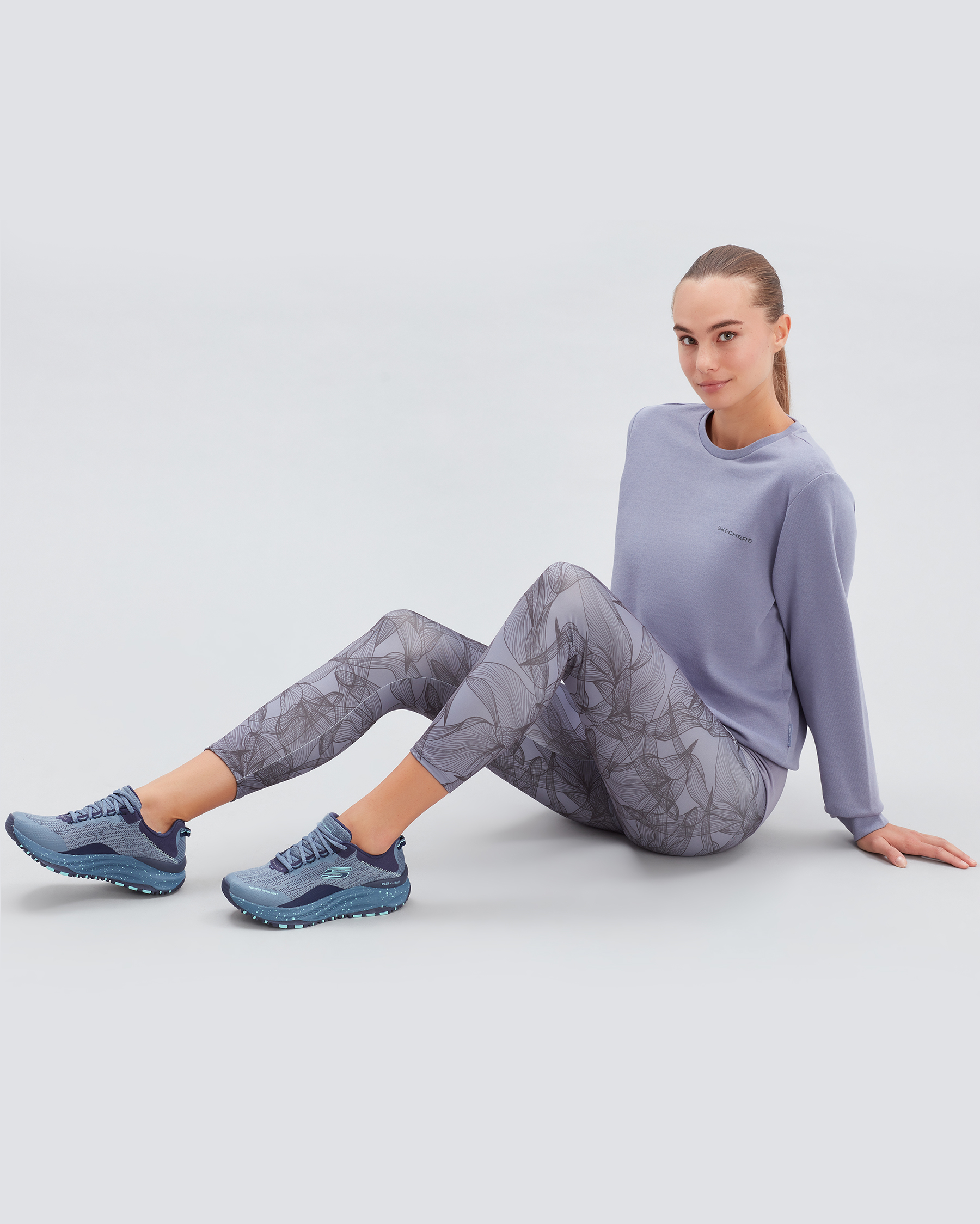 Skechers D'lux Trail Kadın Gri Outdoor Ayakkabı 180500 SLT