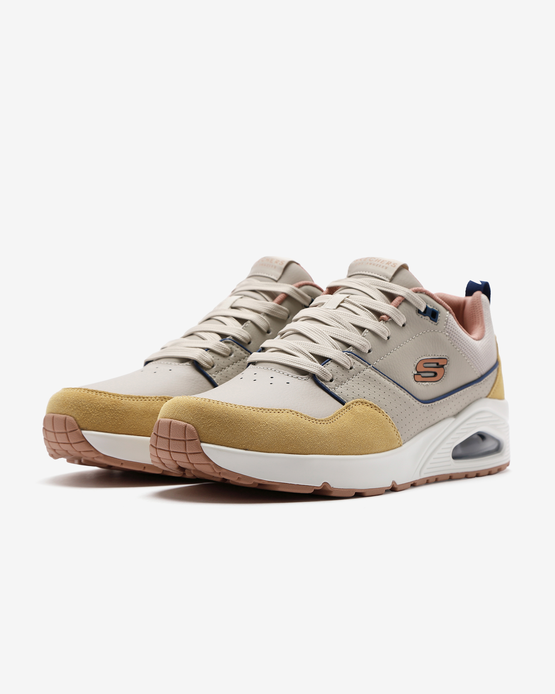 Skechers Uno - Retro One Erkek Bej Sneakers 183020 NTYL