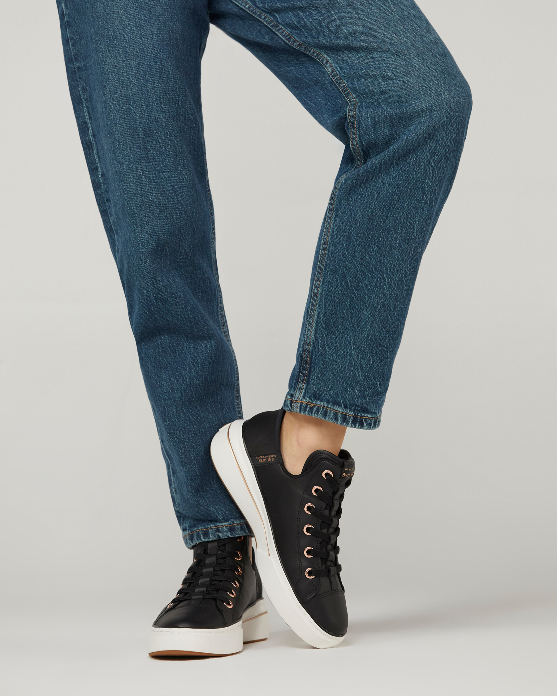 Skechers Snoop One - Og Leather Kadın Siyah Sneakers 186001 BLK