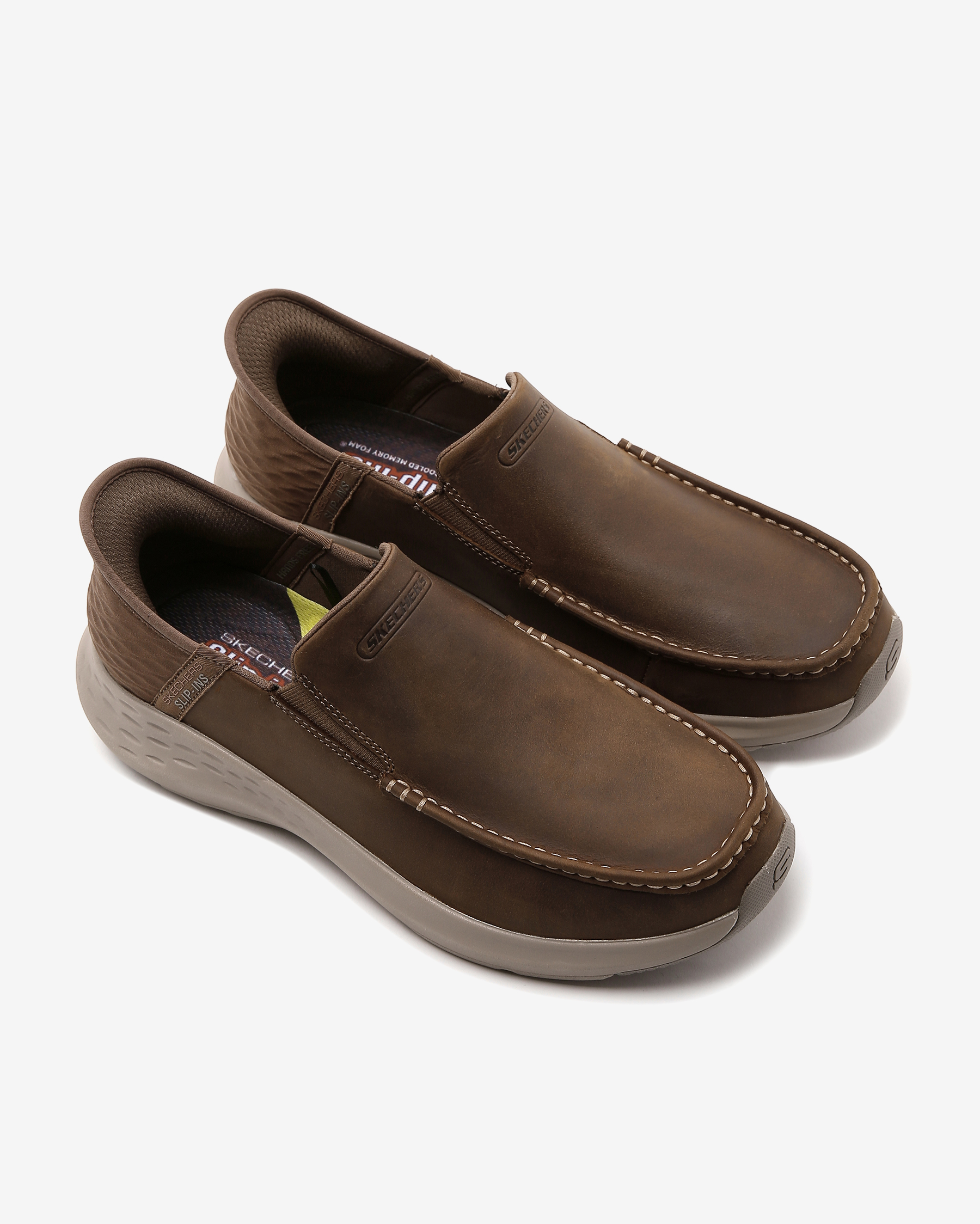 Skechers Slip-ins:parson - Oswin Erkek Bej Günlük Ayakkabı 204866 DSRT