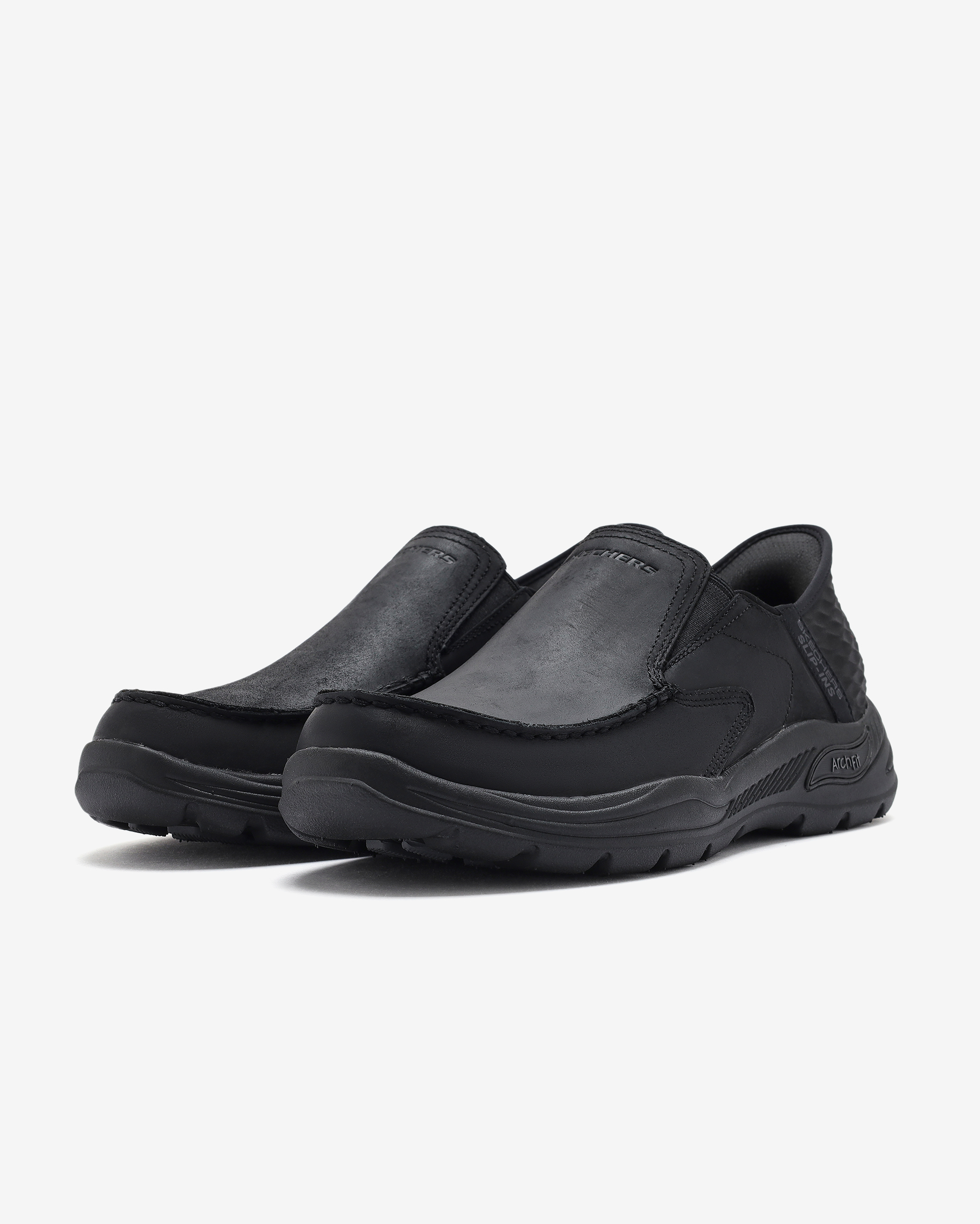 Skechers Arch Fit Motley - Milo Erkek Siyah Spor Ayakkabı 205204 BBK