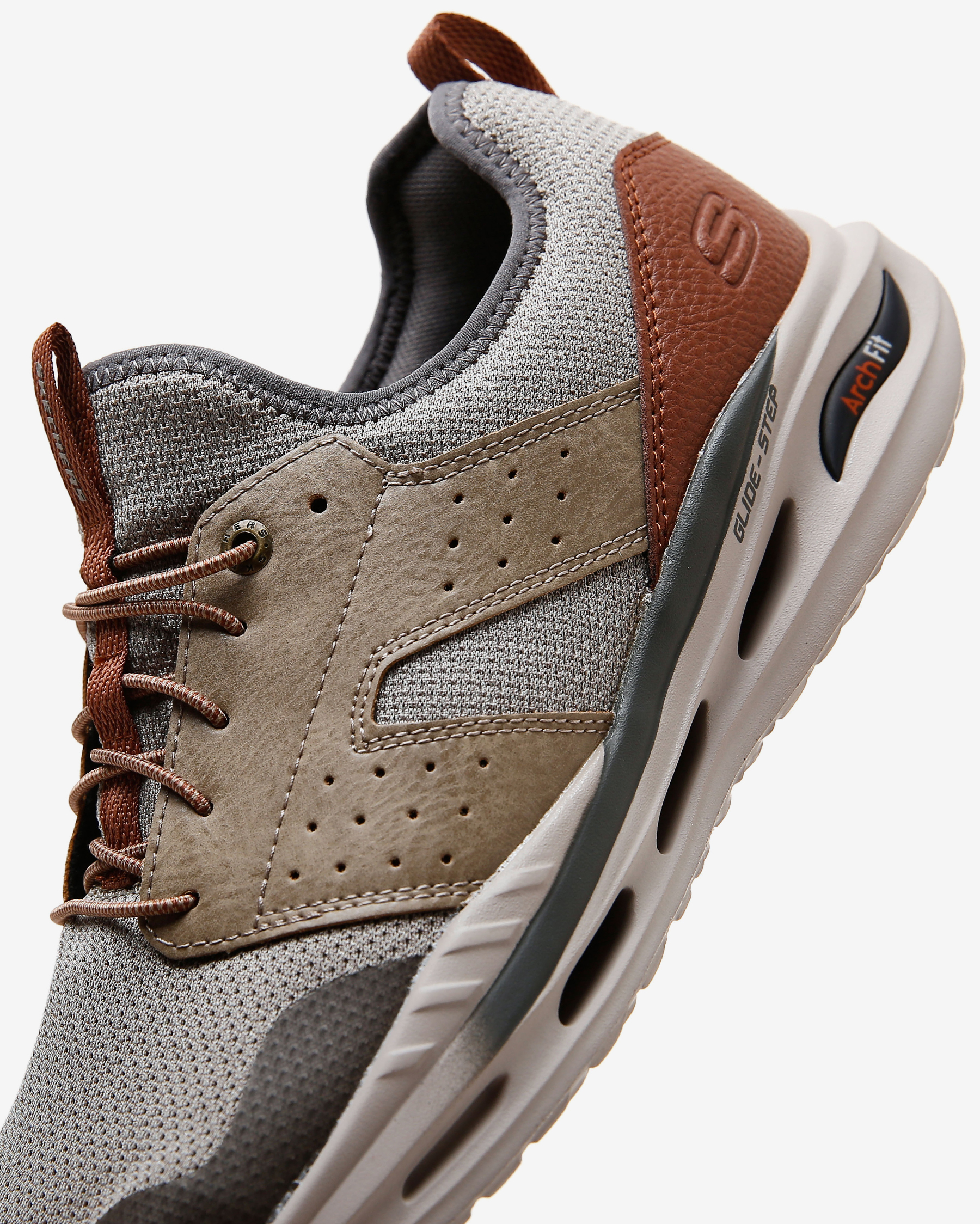 Skechers Arch Fit Orvan - Germain Erkek Bej Spor Ayakkabı 210460 TPE