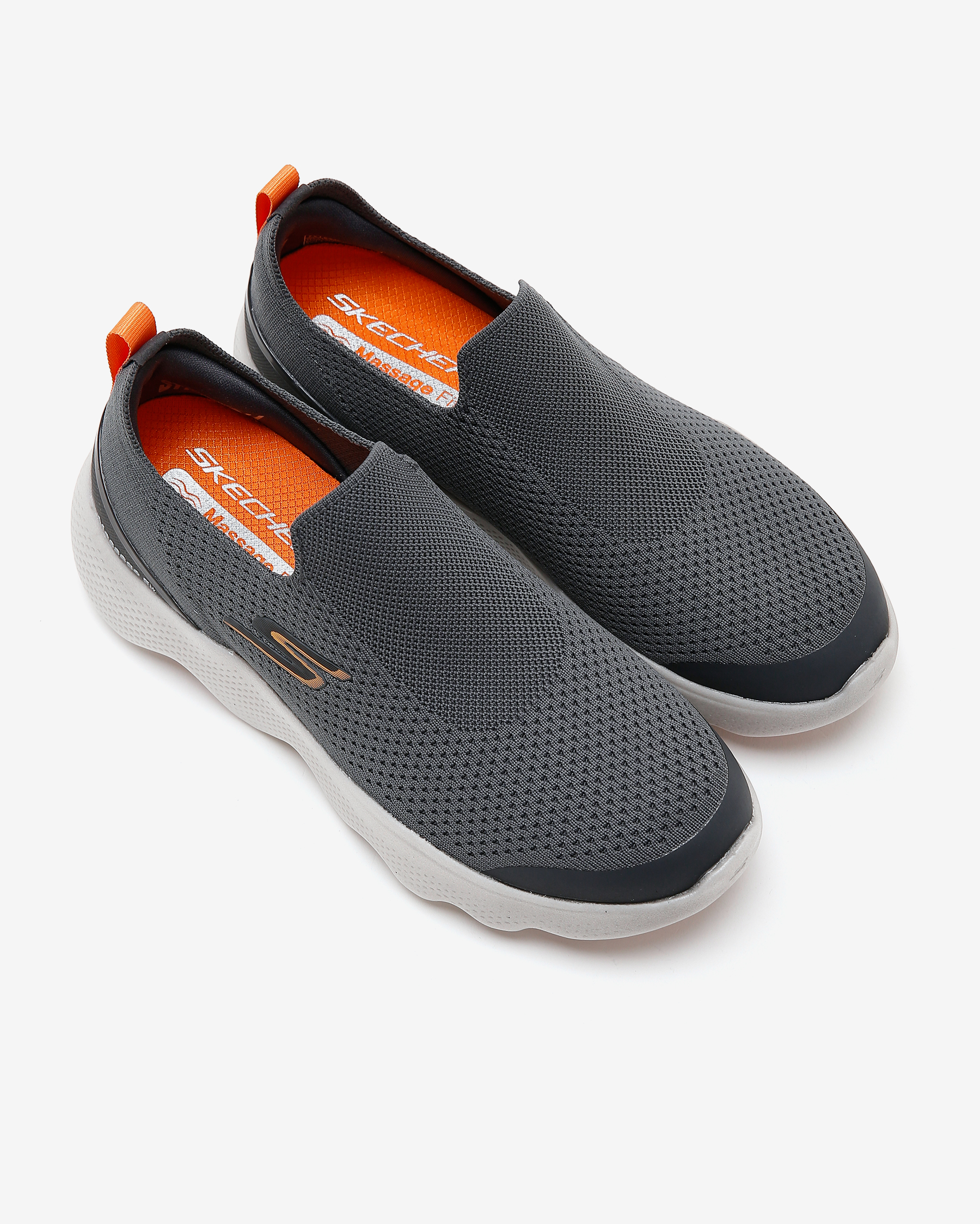 Skechers Go Walk Massage Fit - Tidal Erkek Gri Yürüyüş Ayakkabısı