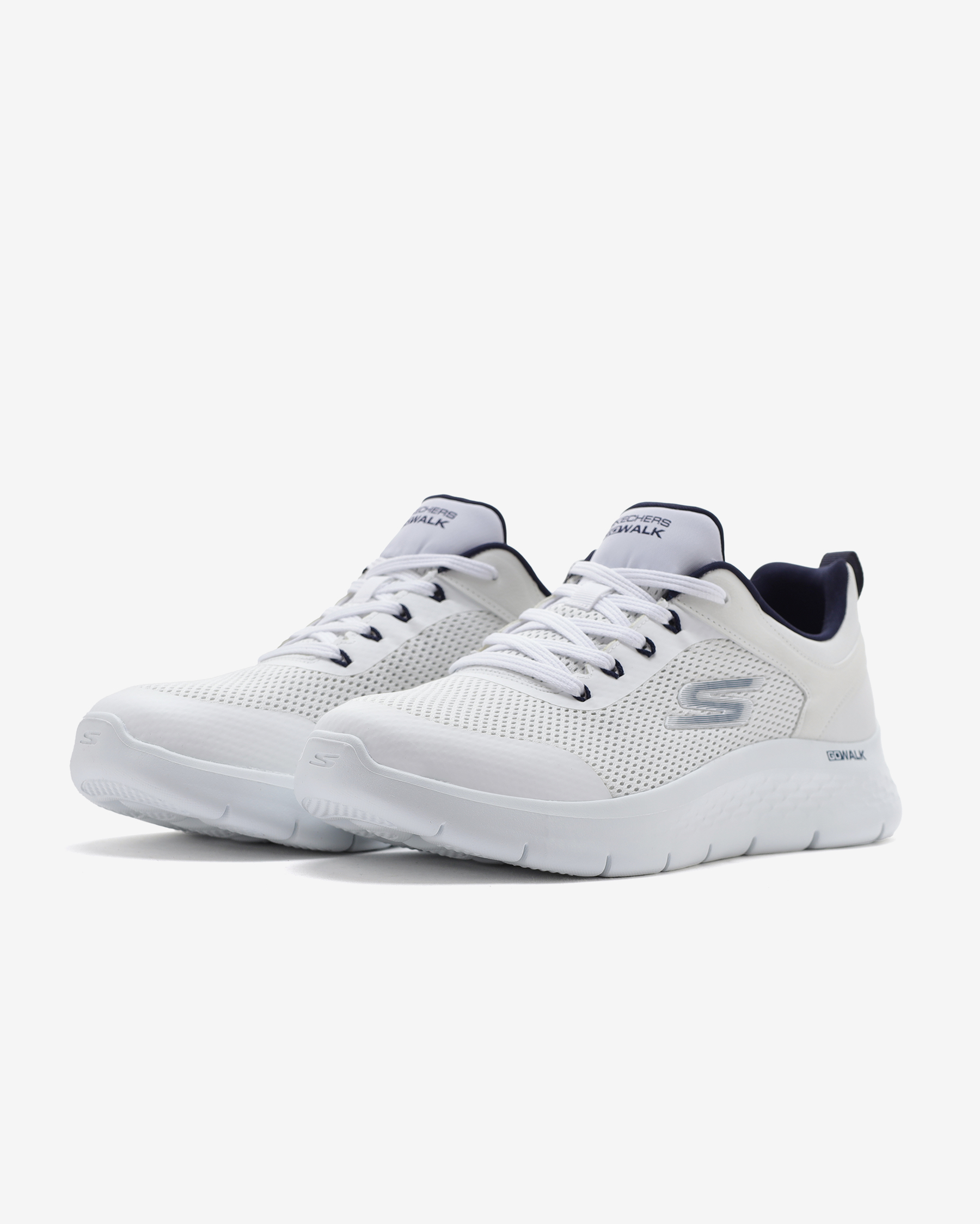 ワワ Skechers Go Walk Flex - Independent Erkek Beyaz Yürüyüş Ayakkabısı