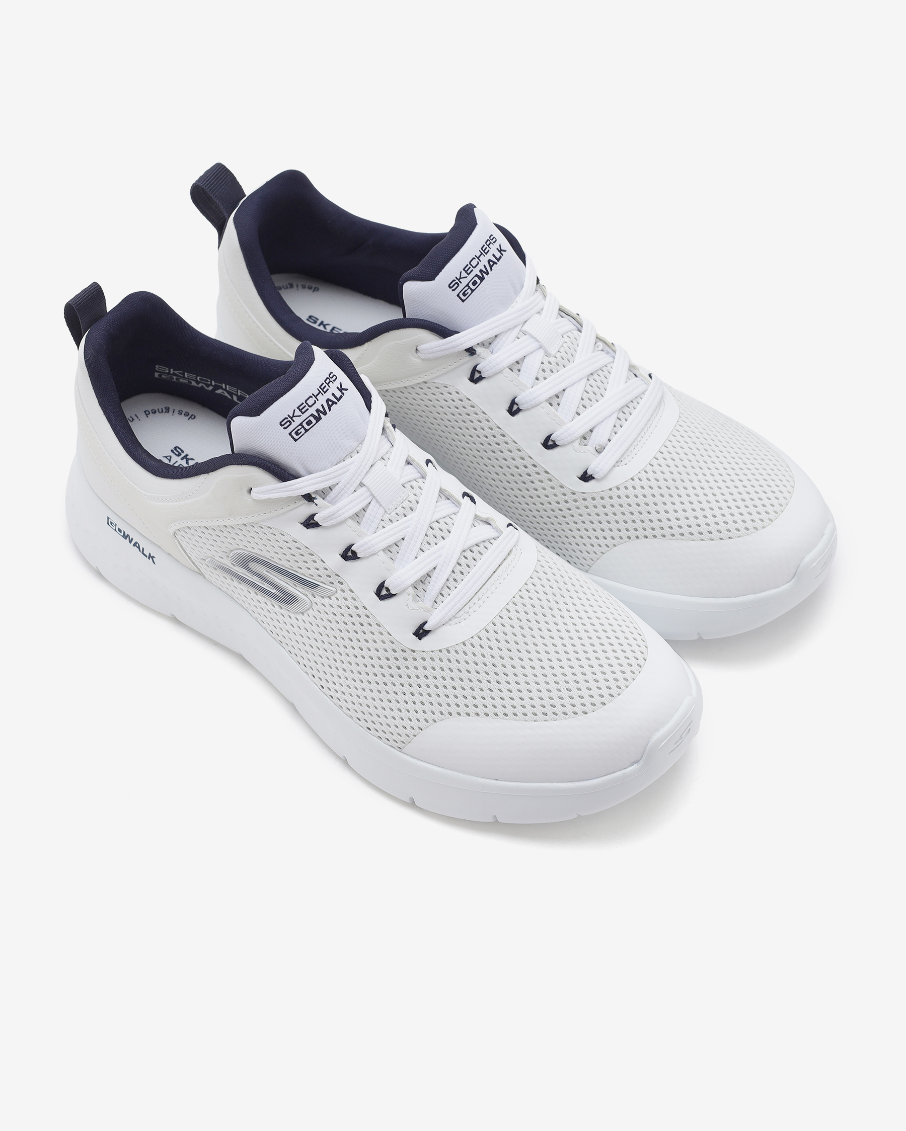 ワワ Skechers Go Walk Flex - Independent Erkek Beyaz Yürüyüş Ayakkabısı