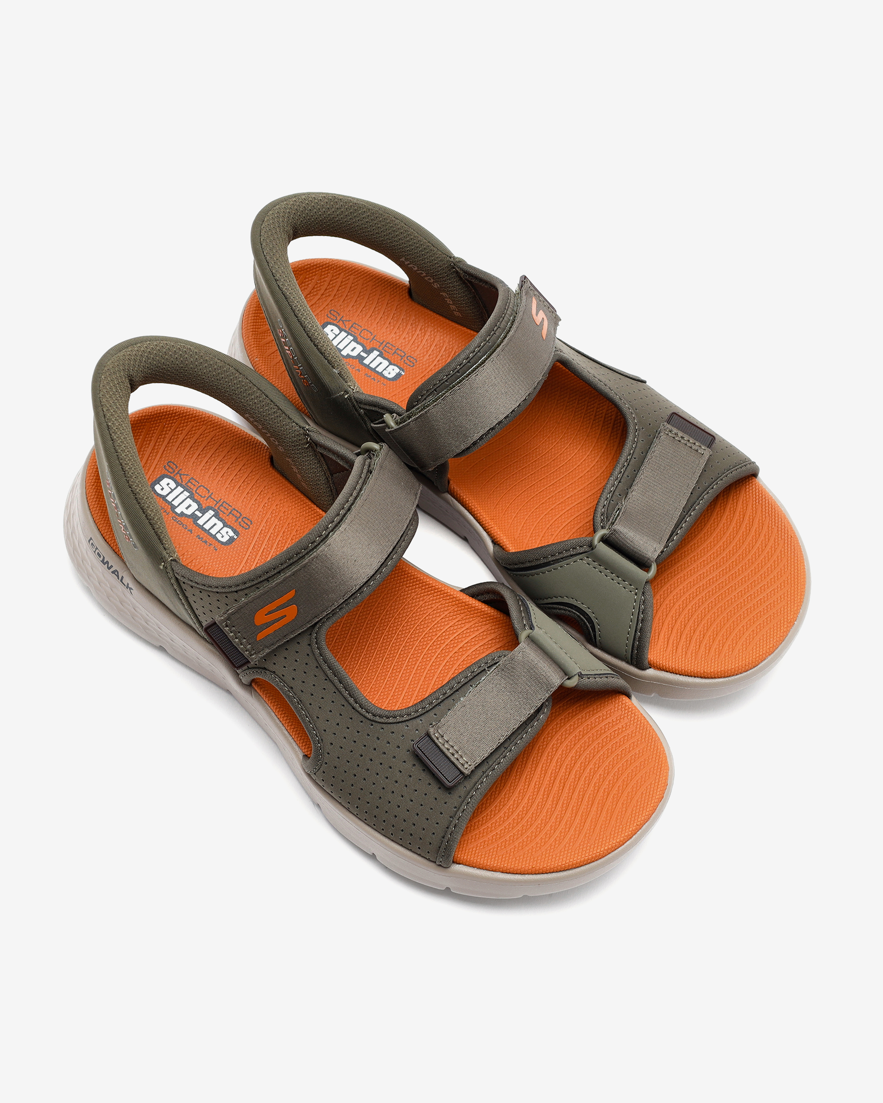 Skechers Go Walk Flex Sandal - Easy Entry Erkek Haki Sandalet