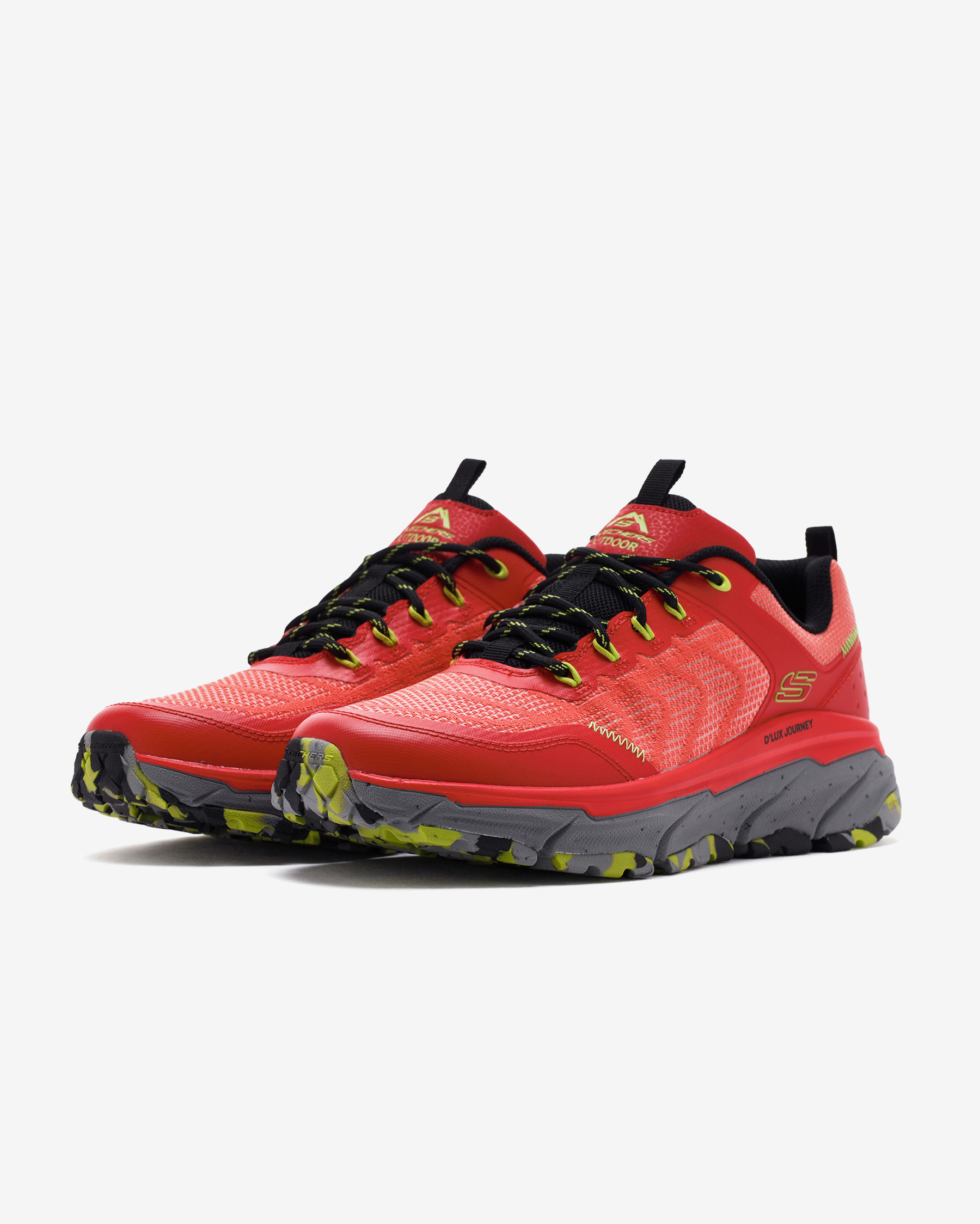 Skechers D'lux Journey - Power Draft Erkek Kirmizi7turuncu Outdoor