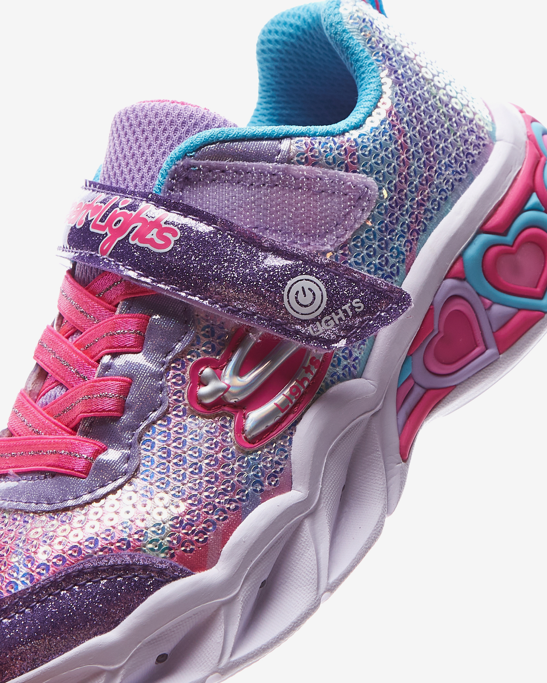 Skechers Sweetheart Lights - Lets Shine Büyük Kız Çocuk Mor Işıklı