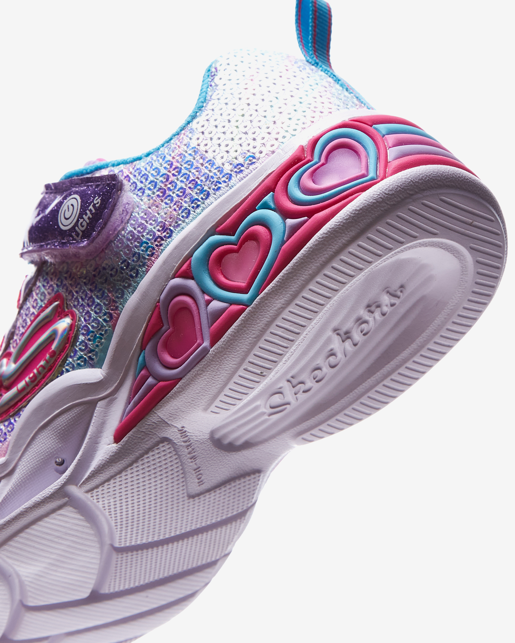 Skechers Sweetheart Lights - Lets Shine Büyük Kız Çocuk Mor Işıklı
