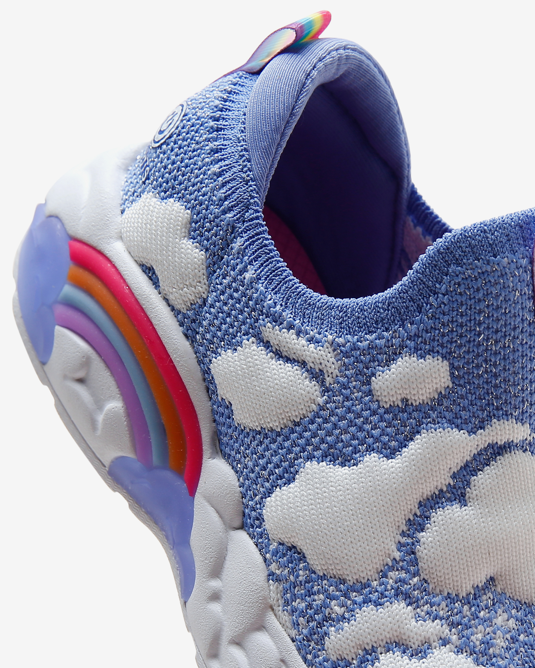 Skechers Rainbow Racer - Fluffy Dreamz Büyük Kız Çocuk Mavi Işıklı
