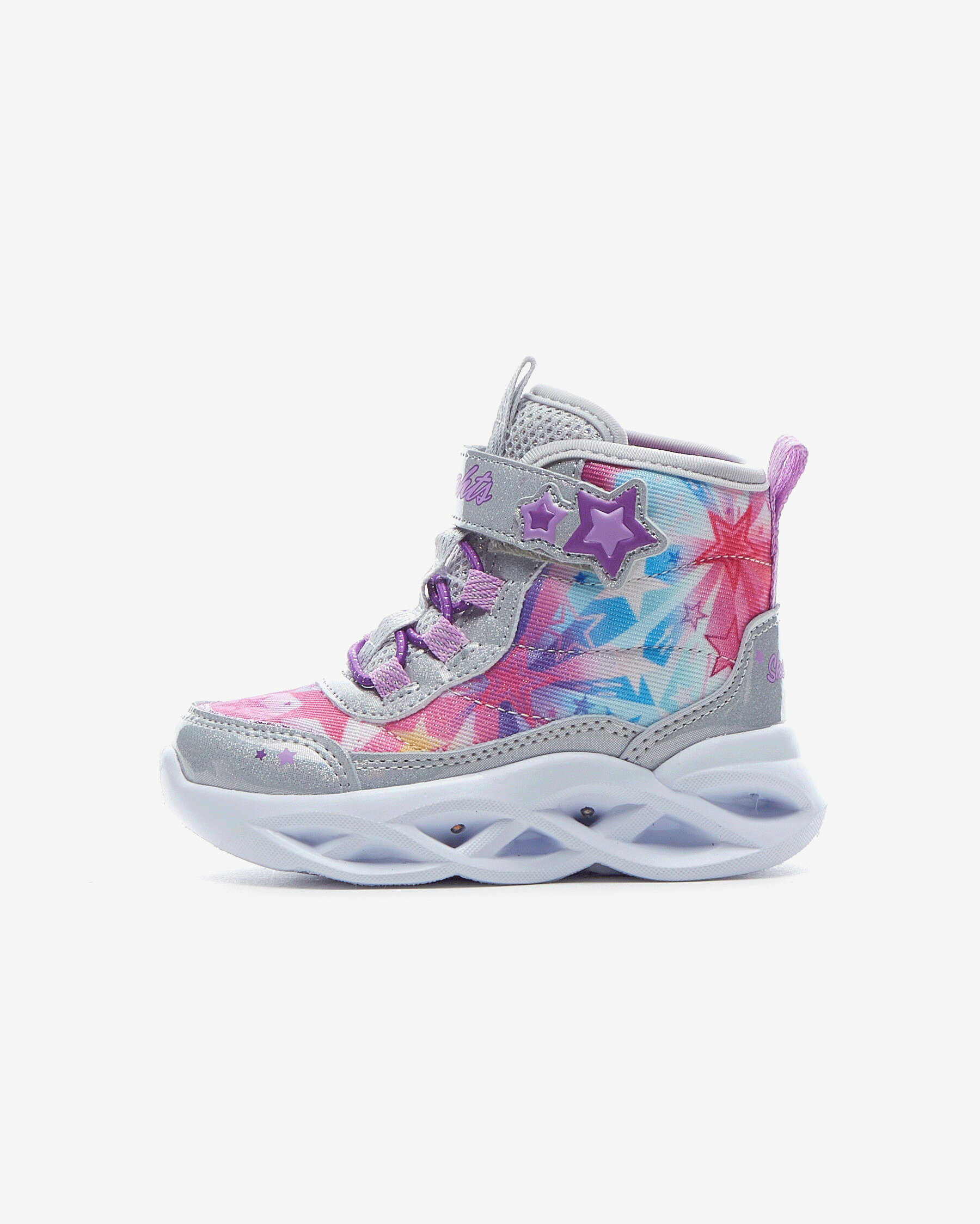 Skechers Twisty Brights - Sweet Starz Küçük Kız Çocuk Gri Işıklı