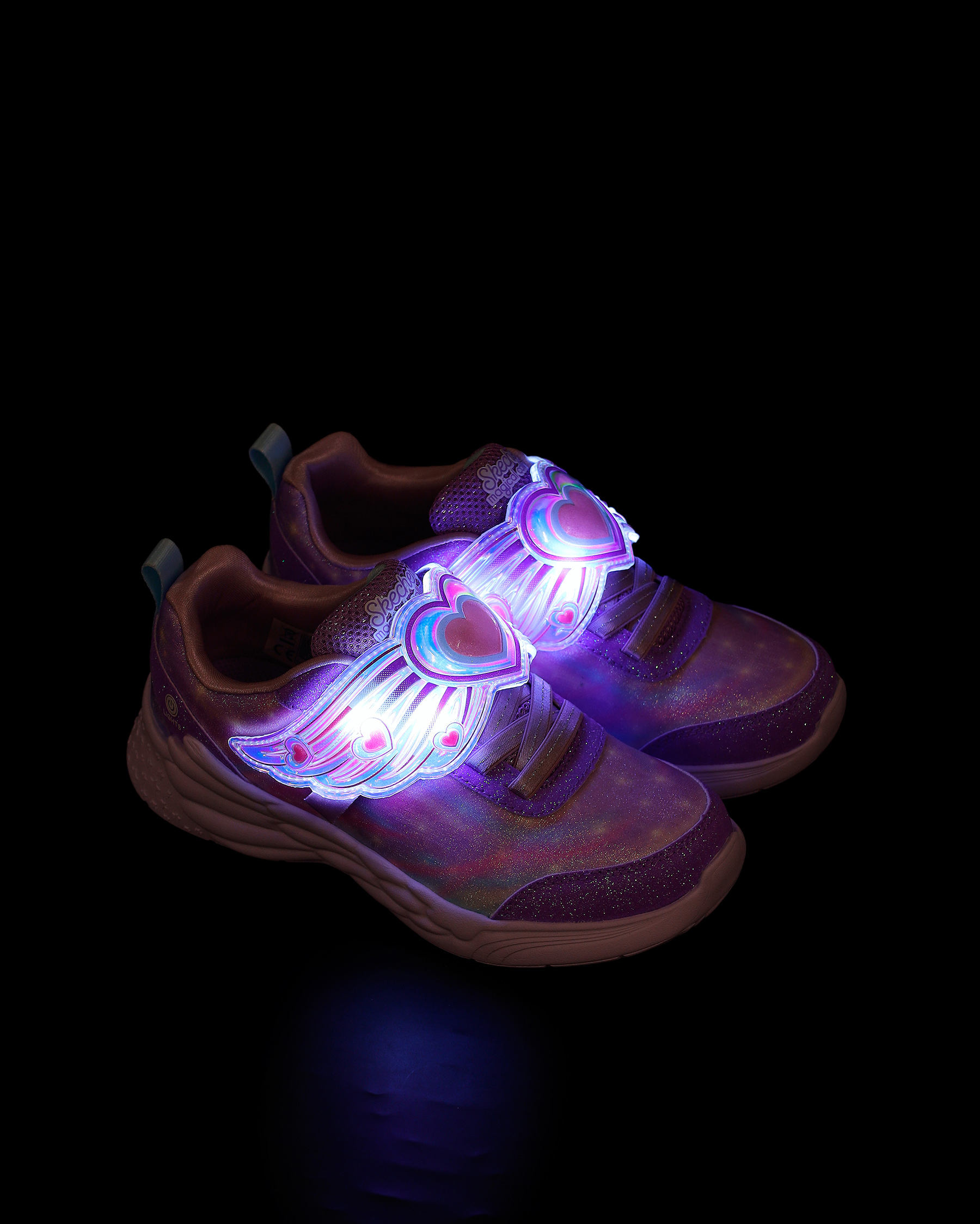Skechers Dream Racer - Wing Luxe Büyük Kız Çocuk Mor Işıklı Spor