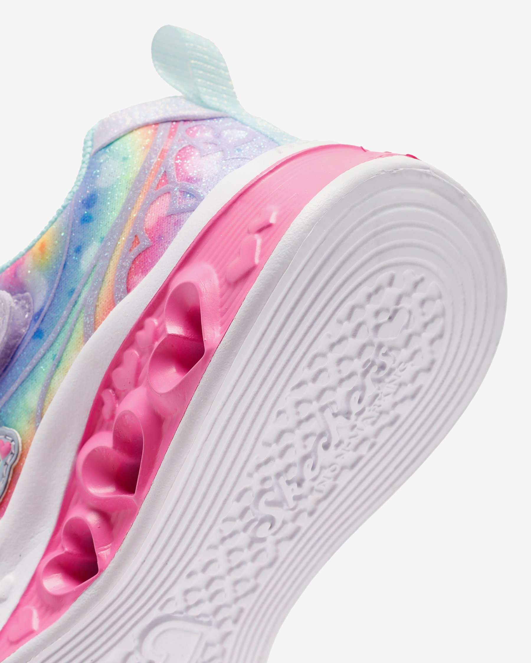 Skechers Flutter Heart Lights - Groovy Swirl Büyük Kız Çocuk Mor
