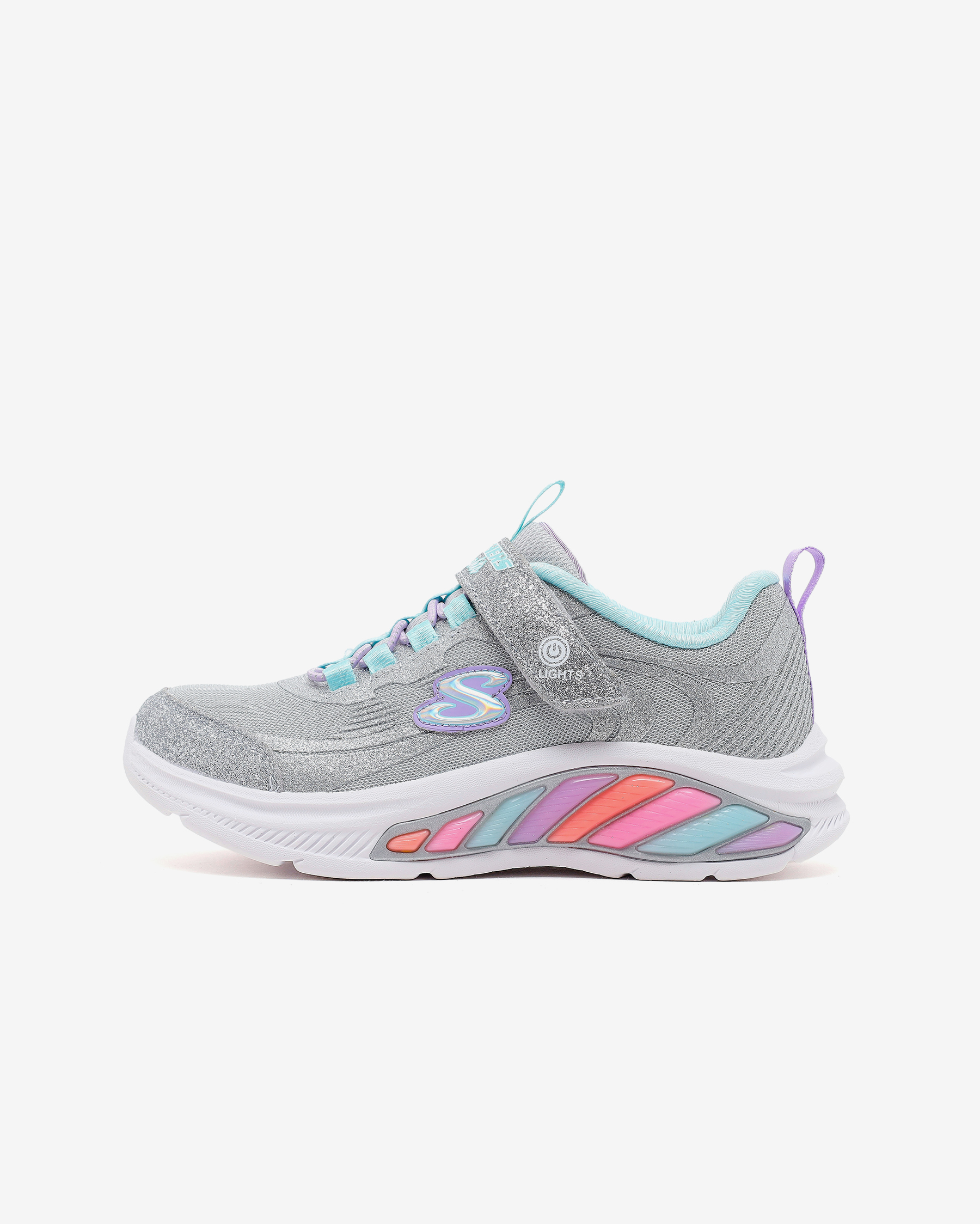 Skechers Rainbow Cruisers-glitzy Glow Büyük Kız Çocuk Gri Işıklı