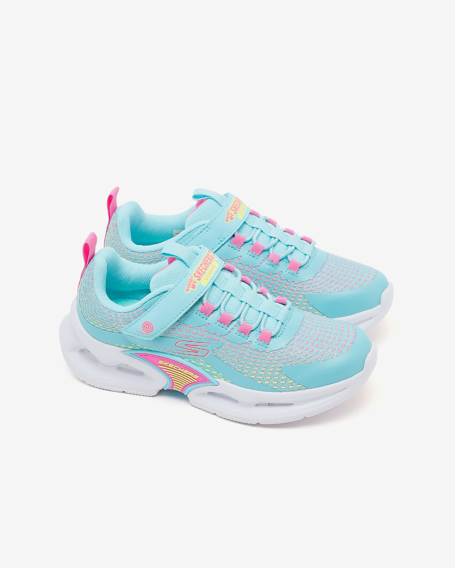 Skechers Find My Lighted 1 Büyük Kız Çocuk Mavi Işıklı Spor