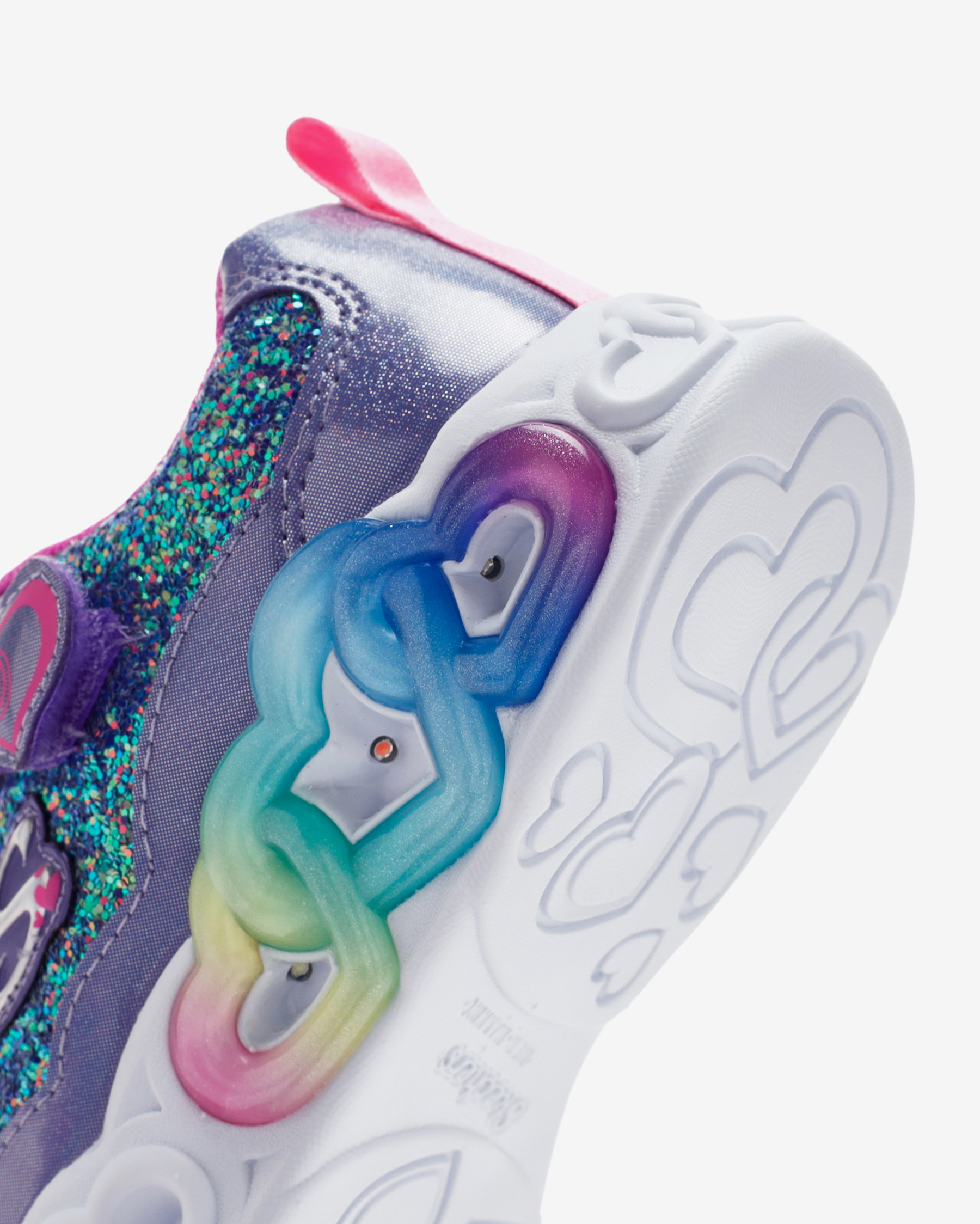 Skechers Infinite Heart Lights - Fresh Love Büyük Kız Çocuk Mor