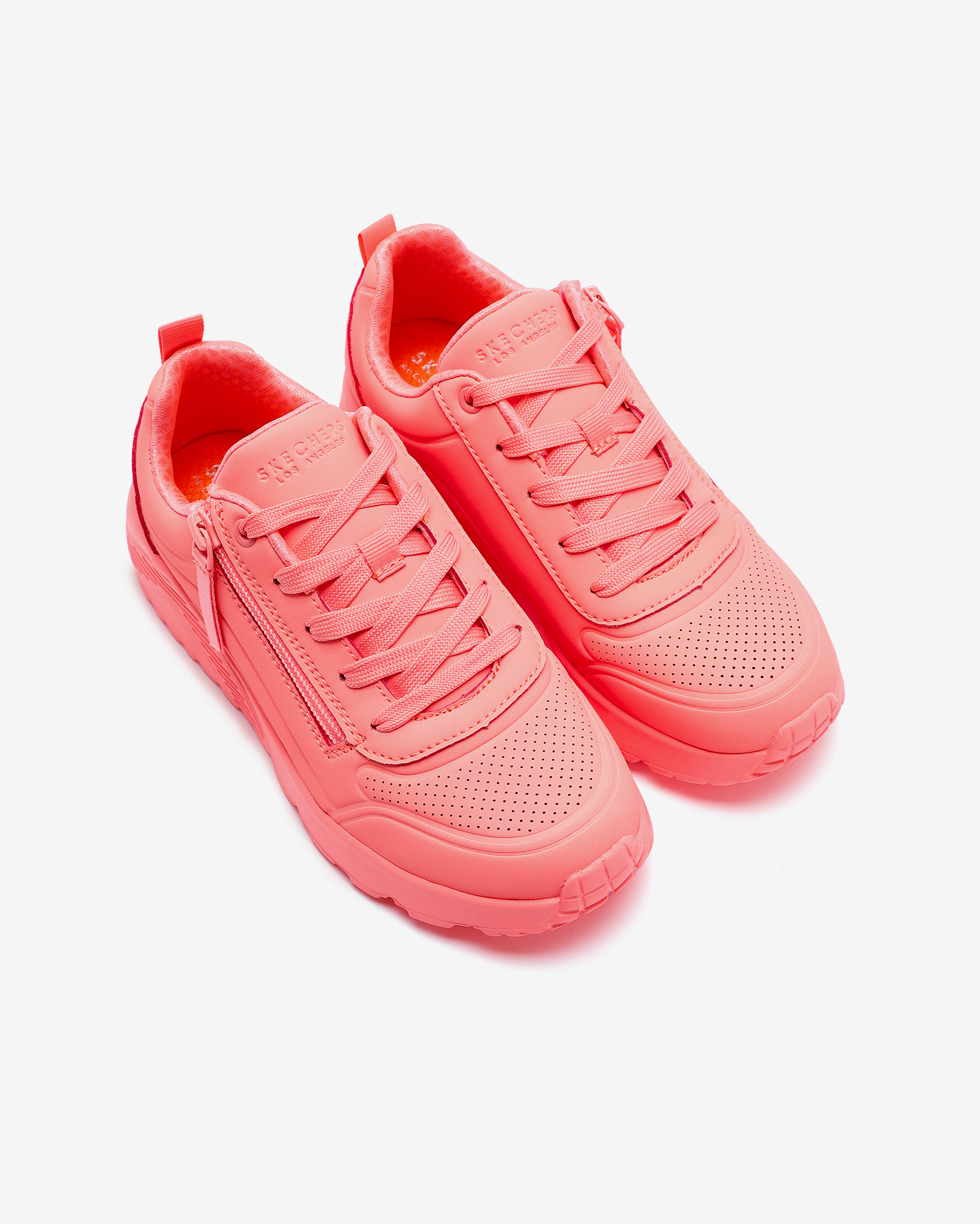 Skechers Uno Lite Neon Zip Büyük Kız Çocuk Turuncu Sneakers