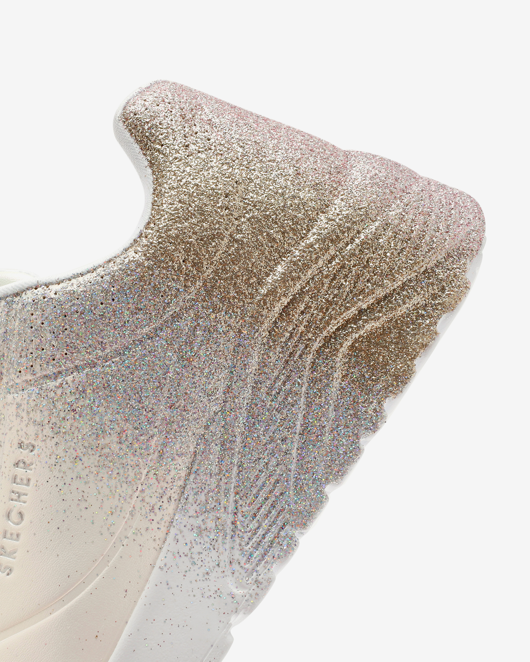 SPARKLING⭐︎ Skechers Uno Lite - Metallic Shimmers Büyük Kız Çocuk Beyaz