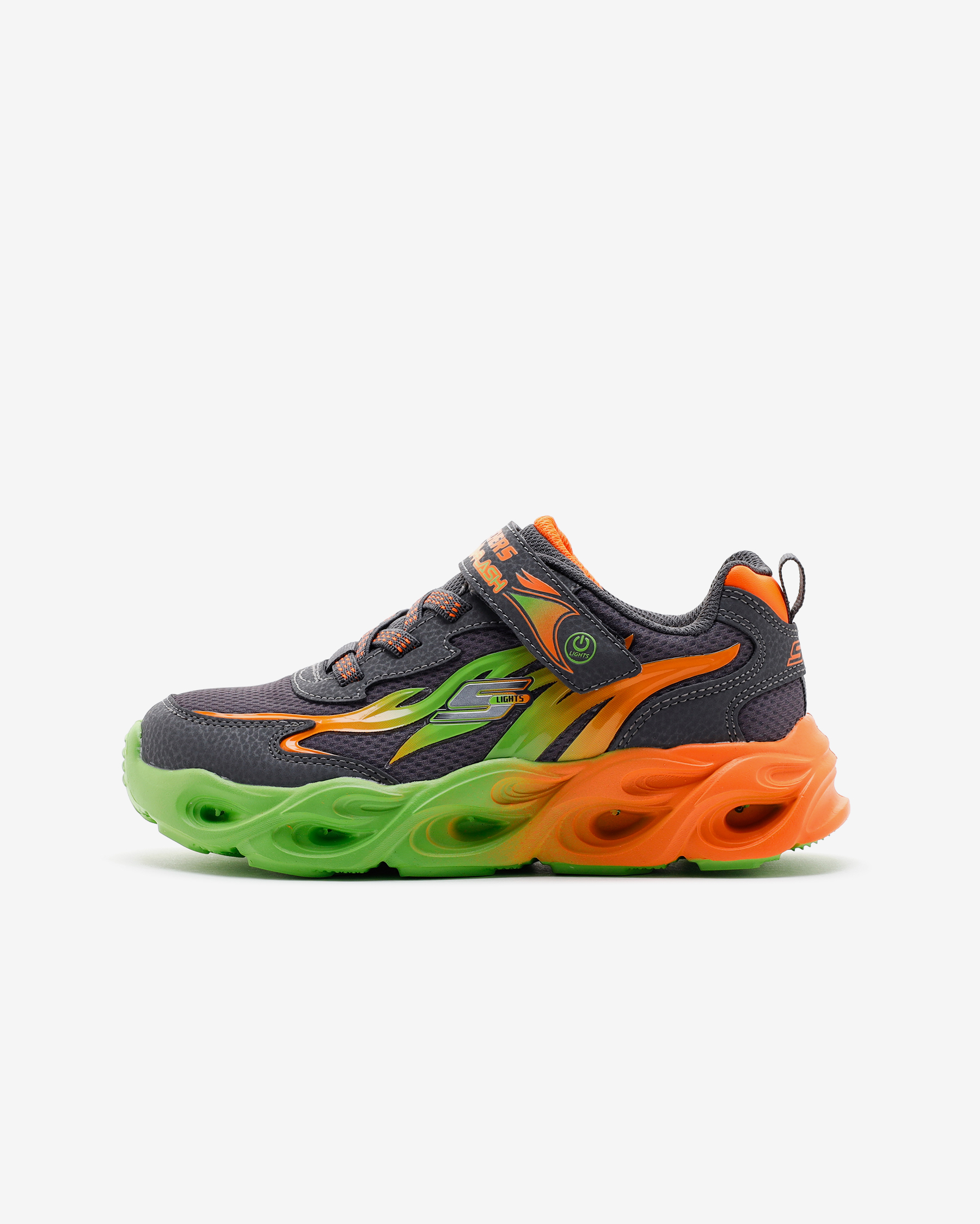 Skechers Thermo - Flash - Heat - Flux Büyük Erkek Çocuk Gri Işıklı