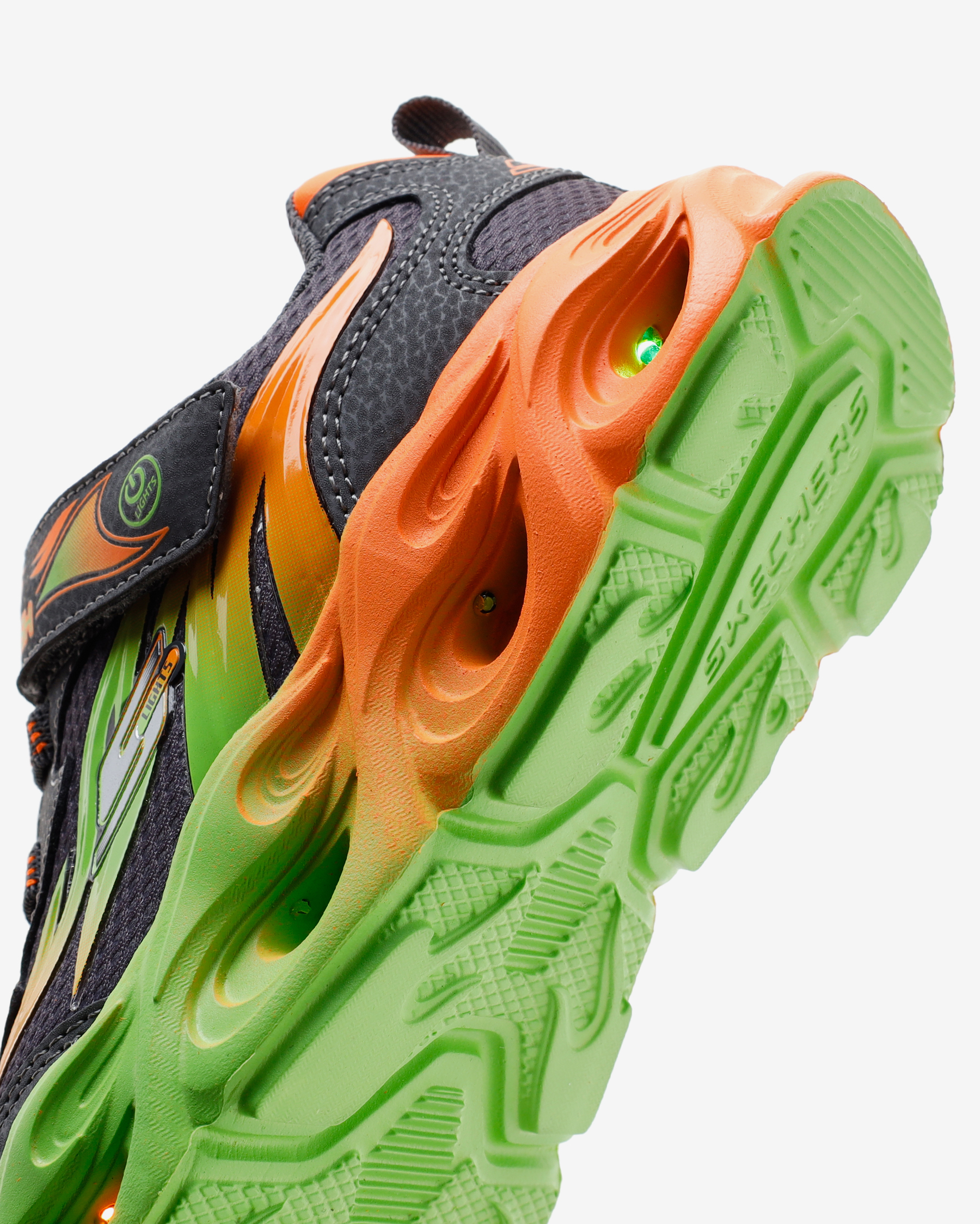 Skechers Thermo - Flash - Heat - Flux Büyük Erkek Çocuk Gri Işıklı