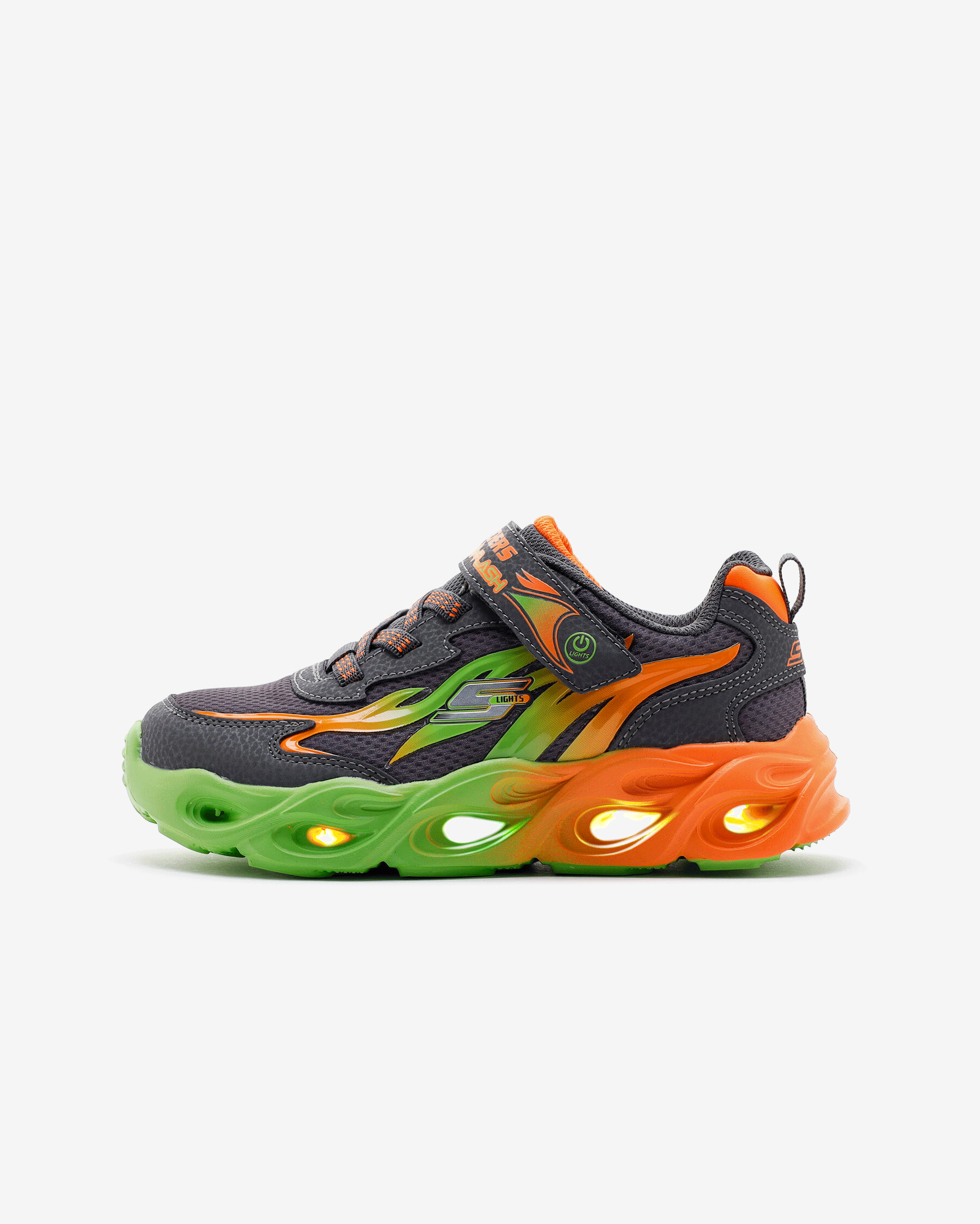 Skechers Thermo - Flash - Heat - Flux Büyük Erkek Çocuk Gri Işıklı