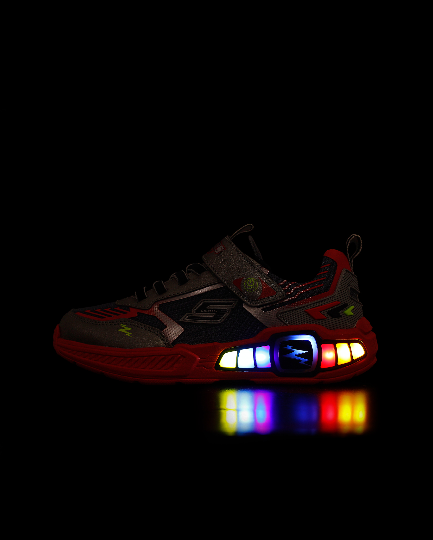 Skechers Light Storm 3 Büyük Erkek Çocuk Gri Işıklı Spor Ayakkabı