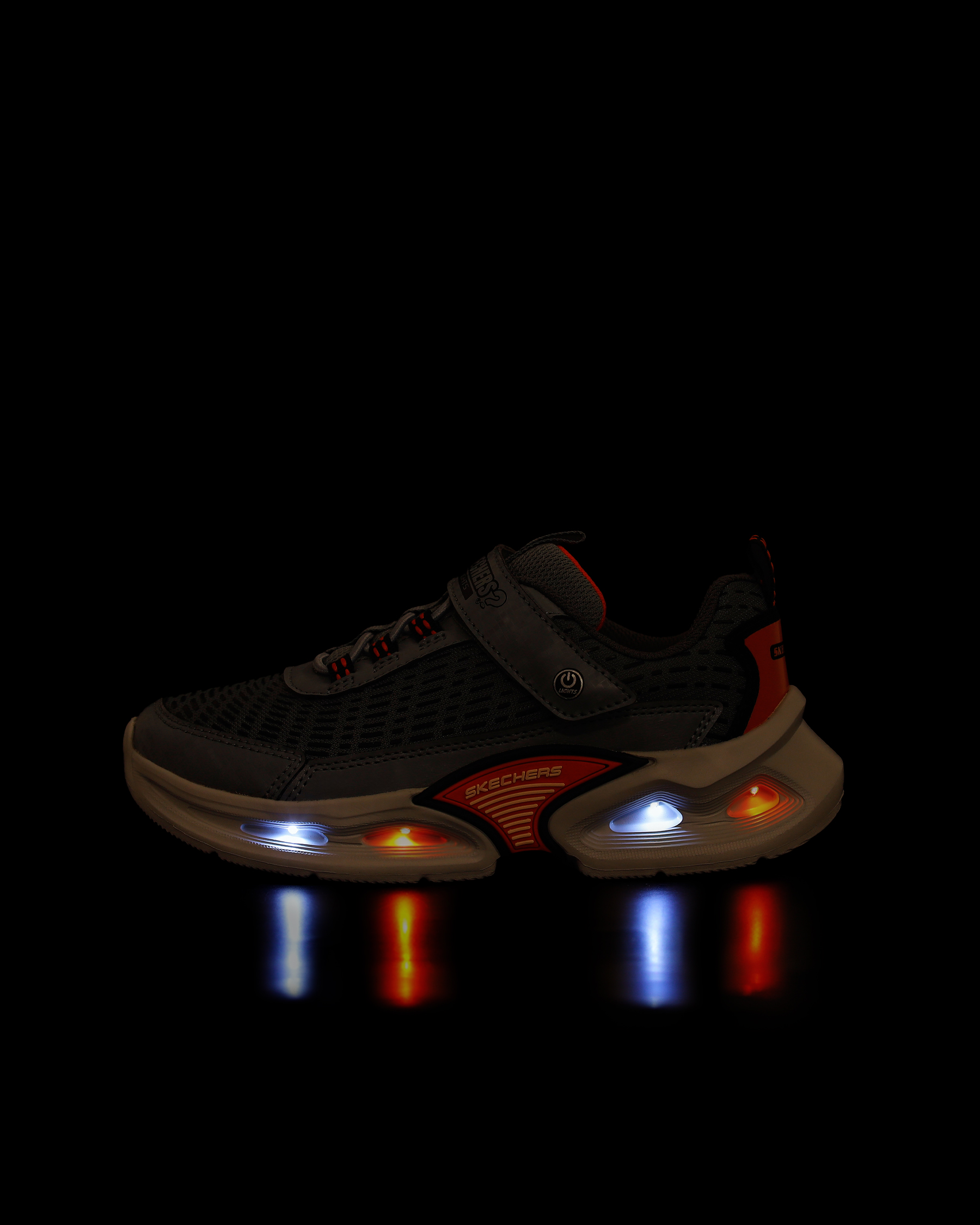 Skechers Kinetic-lights Büyük Erkek Çocuk Gri Işıklı Spor Ayakkabı